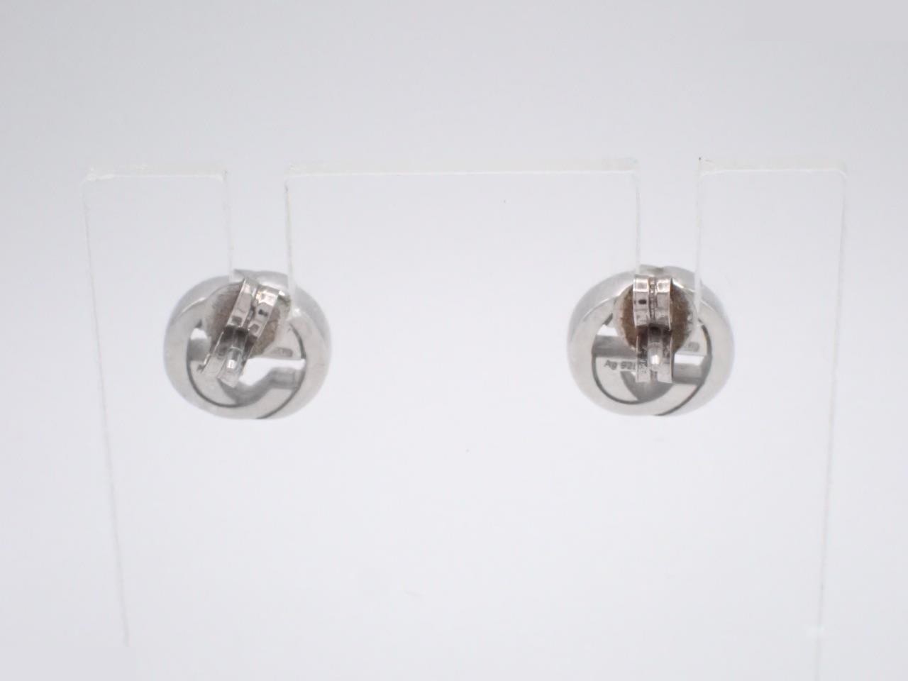 interlocking earrings silver 925/3.2g — view 2