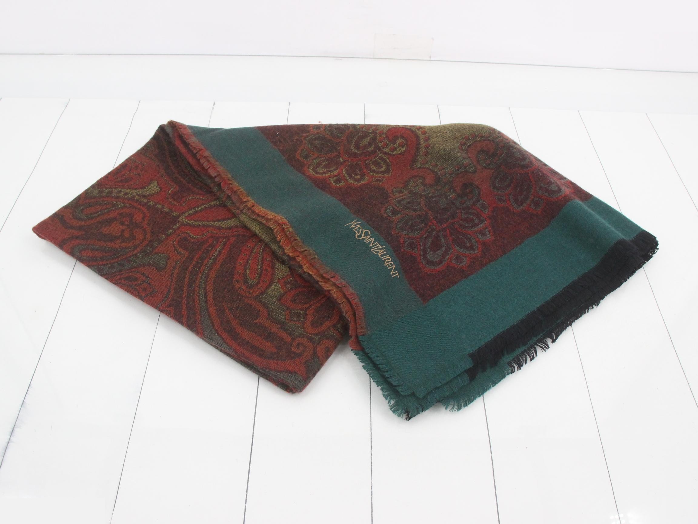 scarf, silk and wool, large size. — view 2