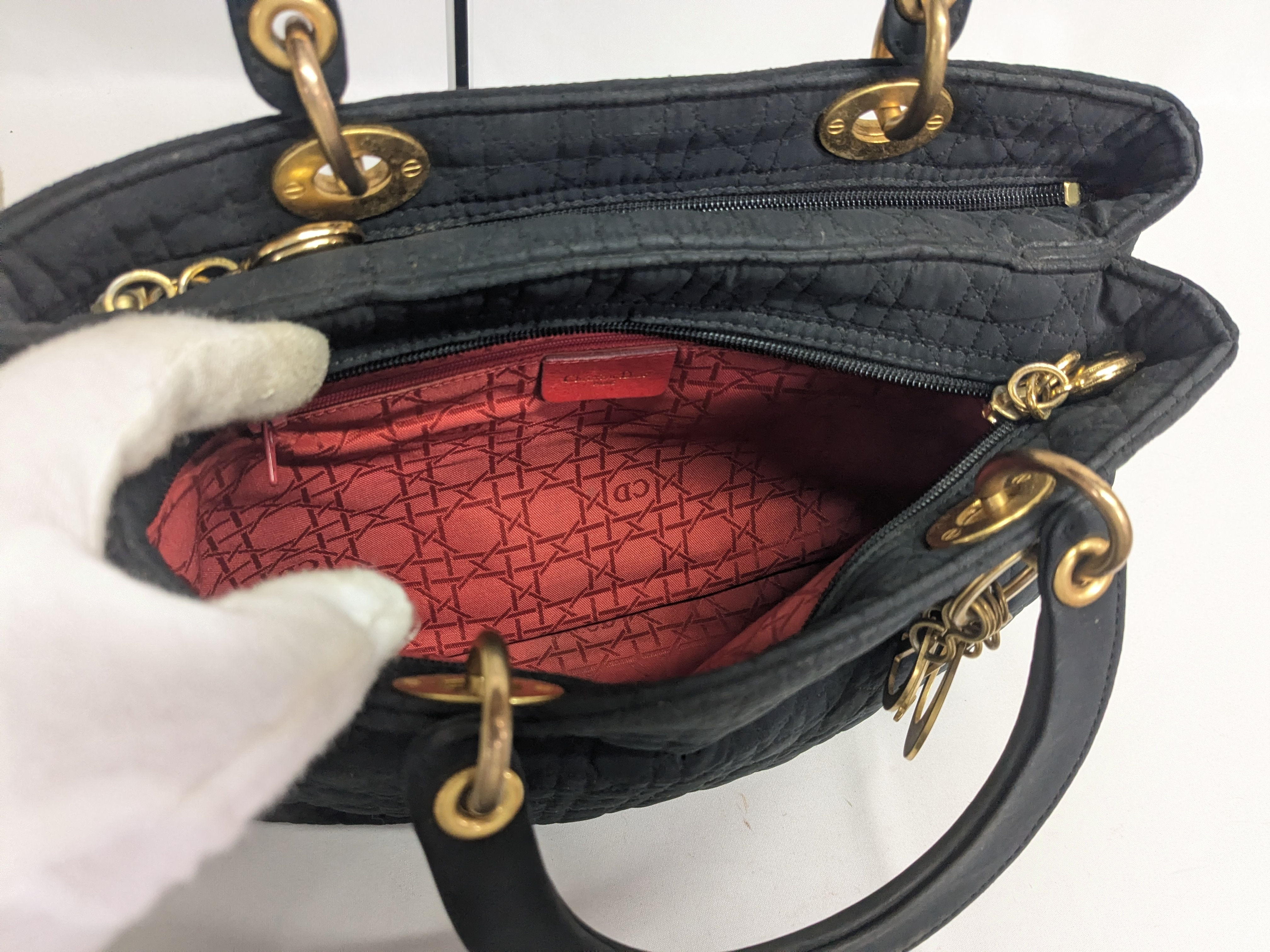 Lady Dior Cannage Handbag — view 7