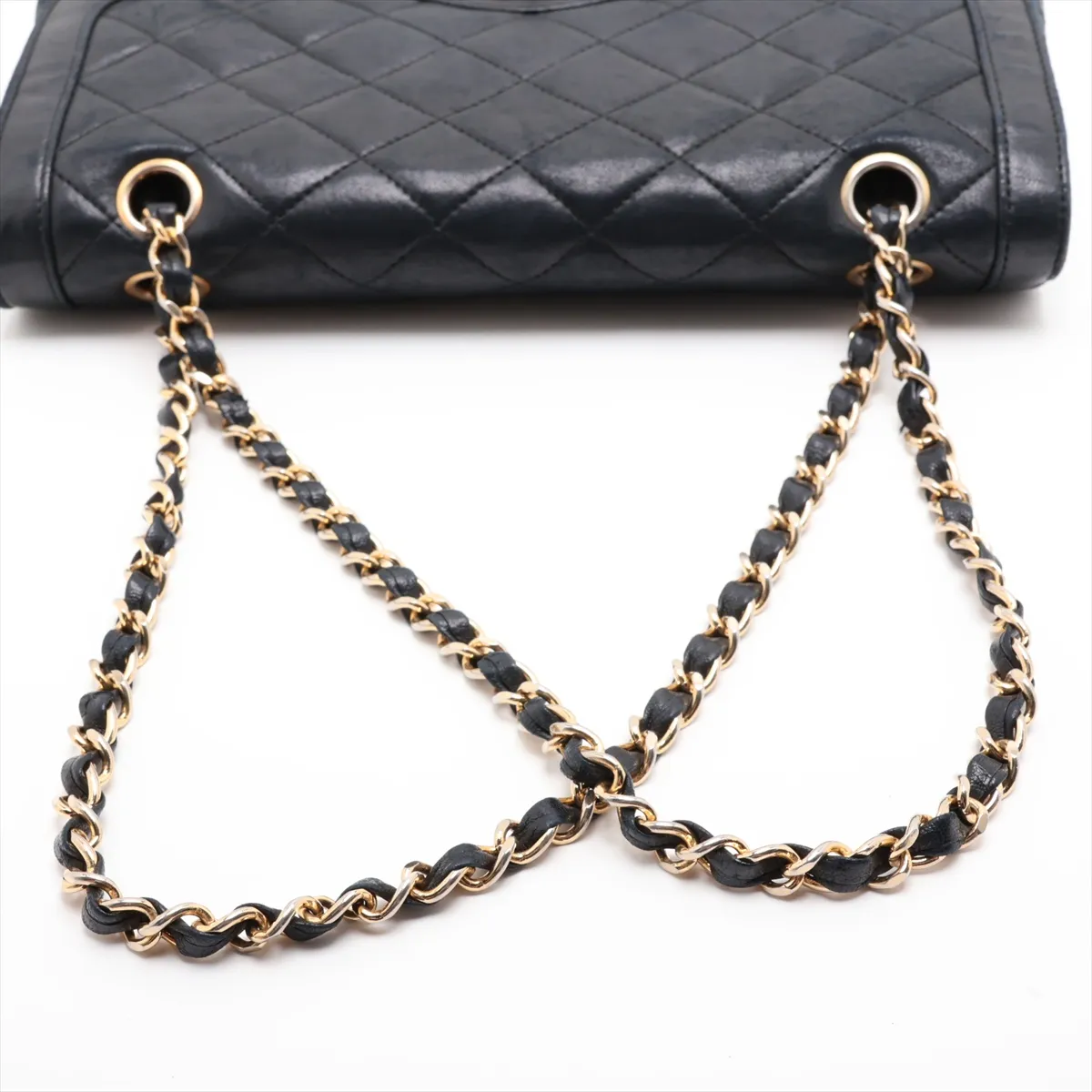 Matelassé Lambskin Double Flap Double Chain Bag, Paris Limited Edition, Black with Gold and Silver Hardware, 0475205 (Serial Number 0) — view 5