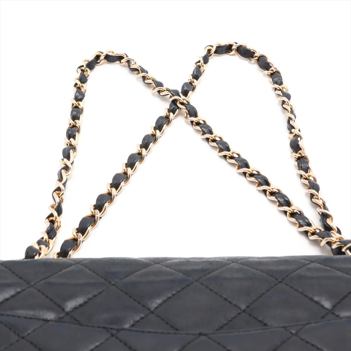 Matelassé Lambskin Double Flap Double Chain Bag, Paris Limited Edition, Black with Gold and Silver Hardware, 0475205 (Serial Number 0) — view 6