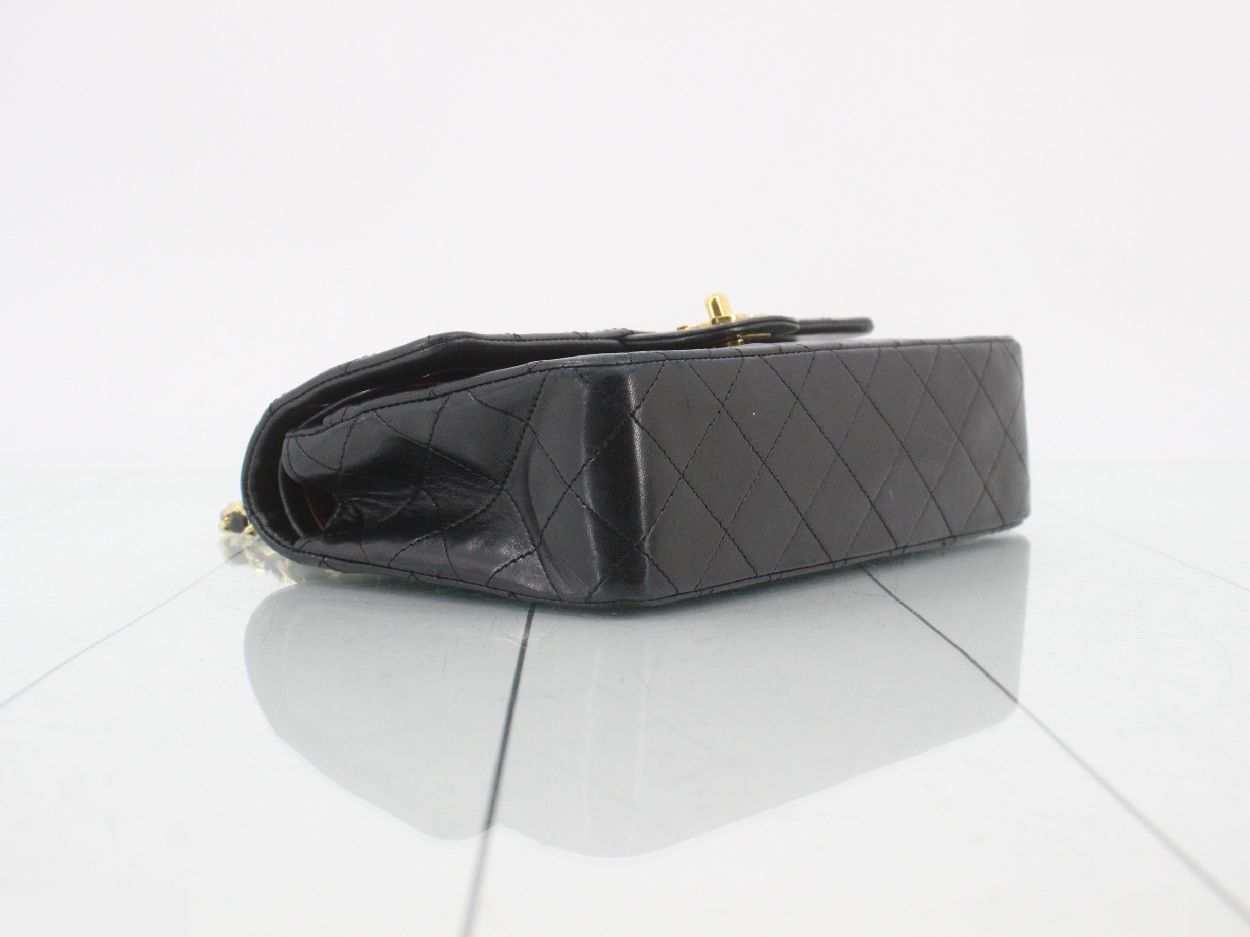 Lambskin Matelassé Classic Flap Shoulder Bag — view 5