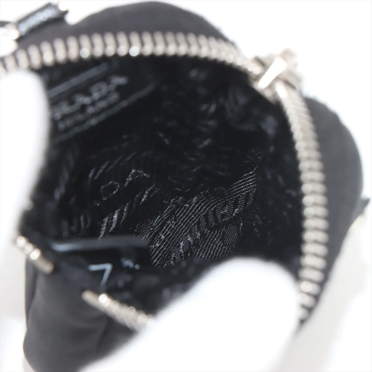 Tessuto Tattoo Nylon Shoulder Bag Black 1BH204 — view 7