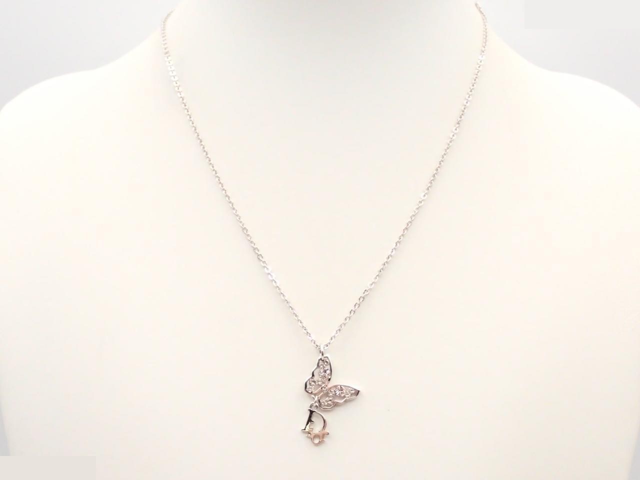 Butterfly necklace/pendant, approximately 52cm in circumference. — view 3