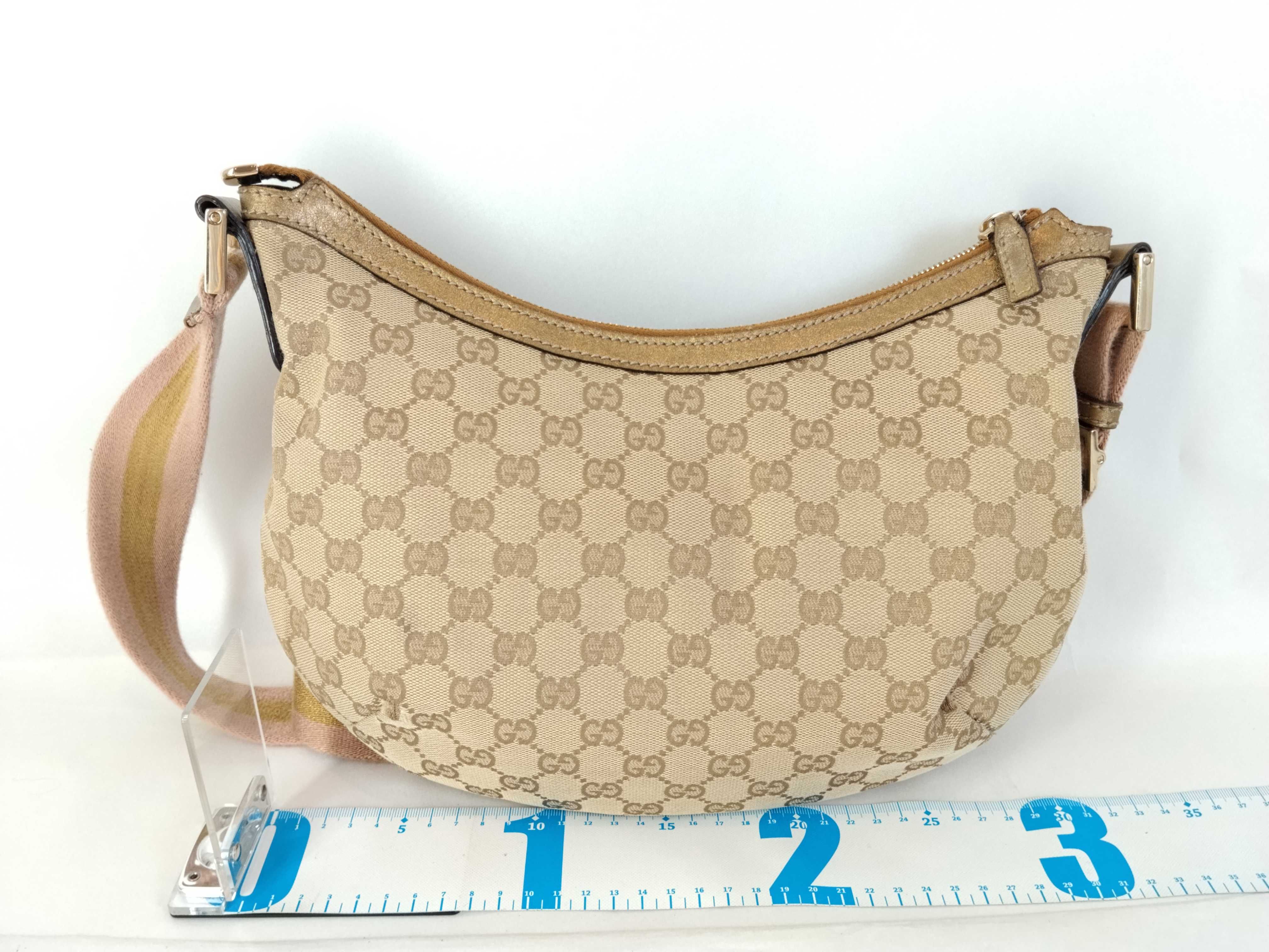 GG Canvas Shoulder Bag, Moon-shaped, 181092 — view 2