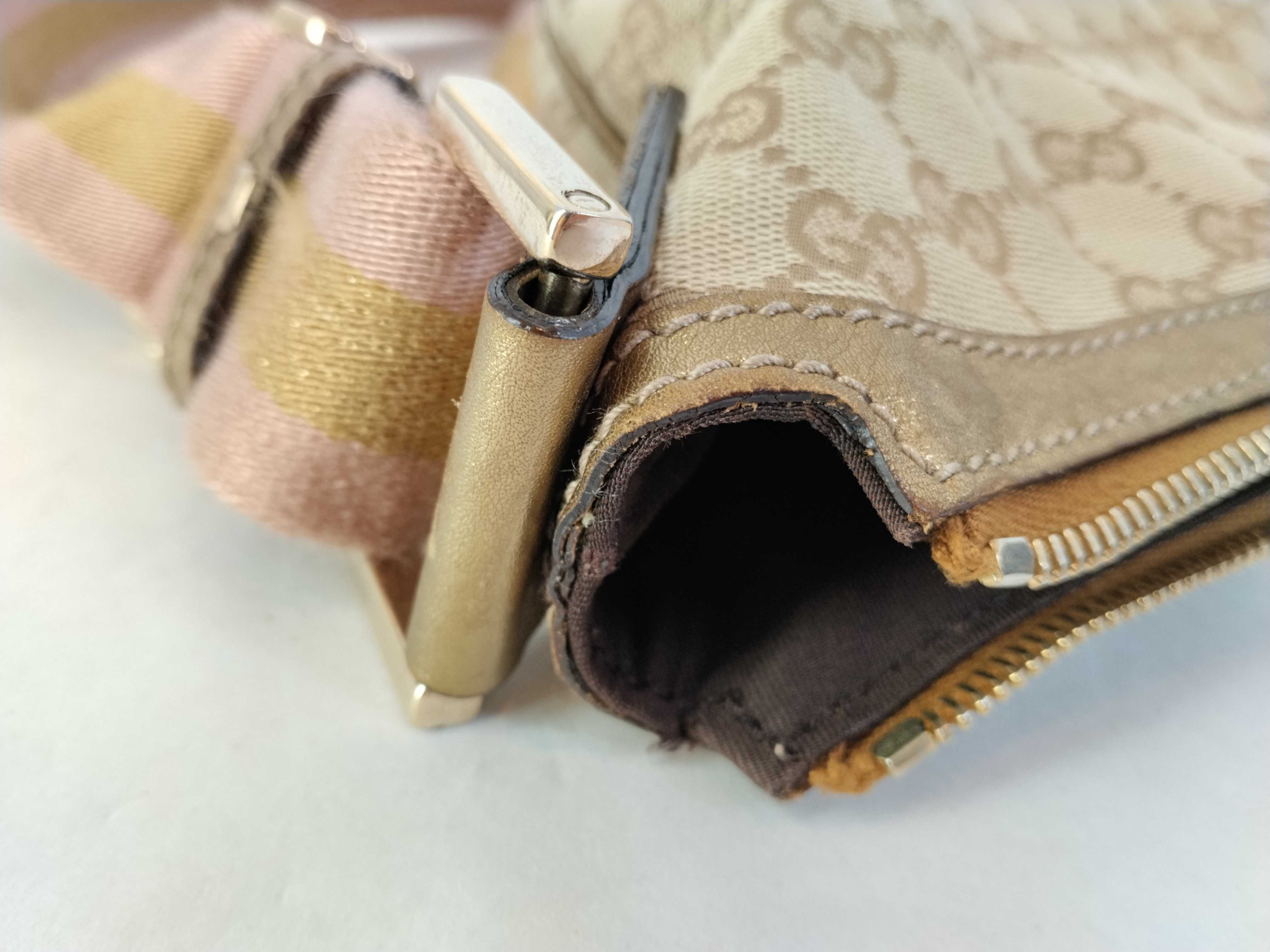 GG Canvas Shoulder Bag, Moon-shaped, 181092 — view 13