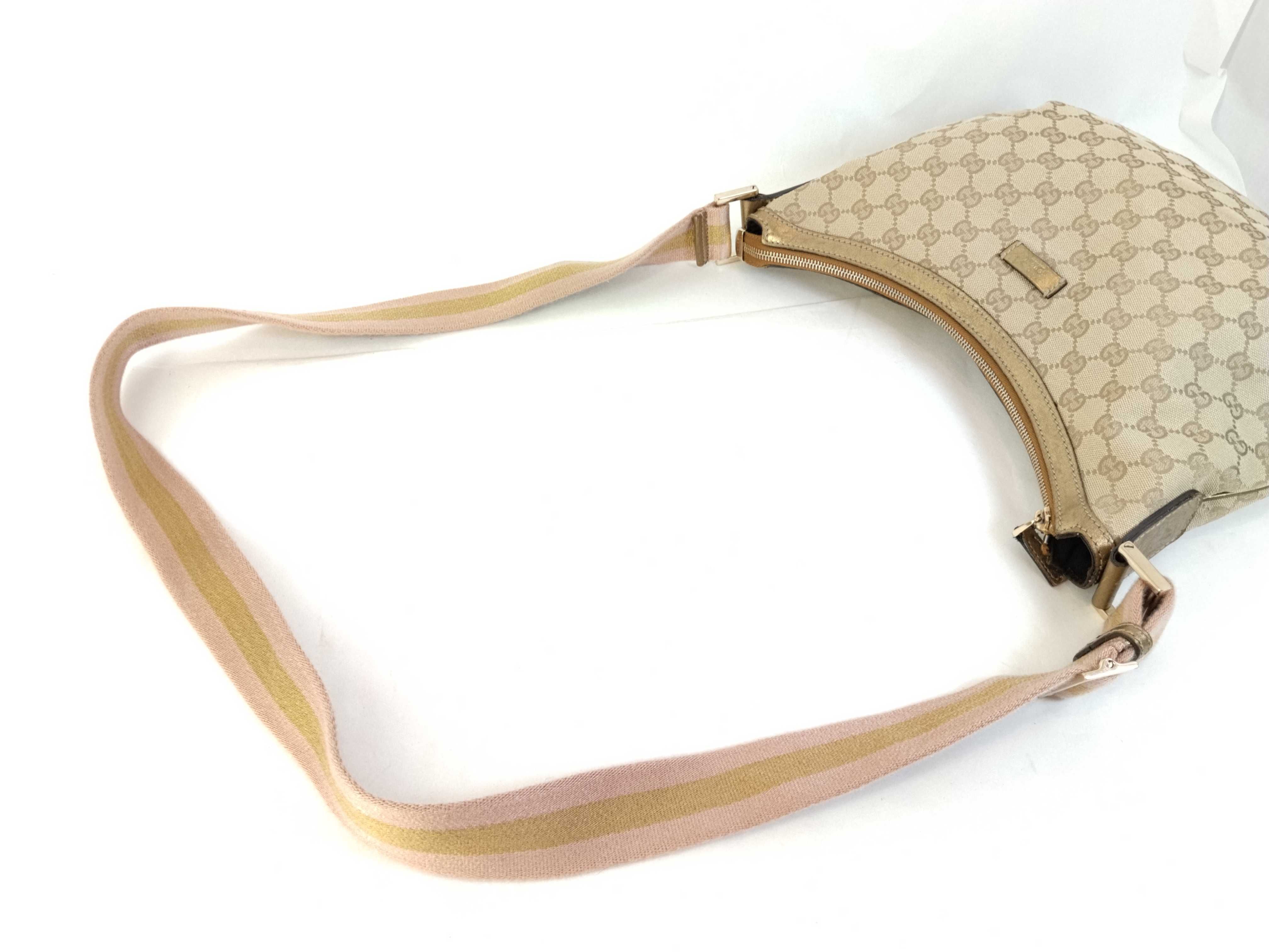 GG Canvas Shoulder Bag, Moon-shaped, 181092 — view 3