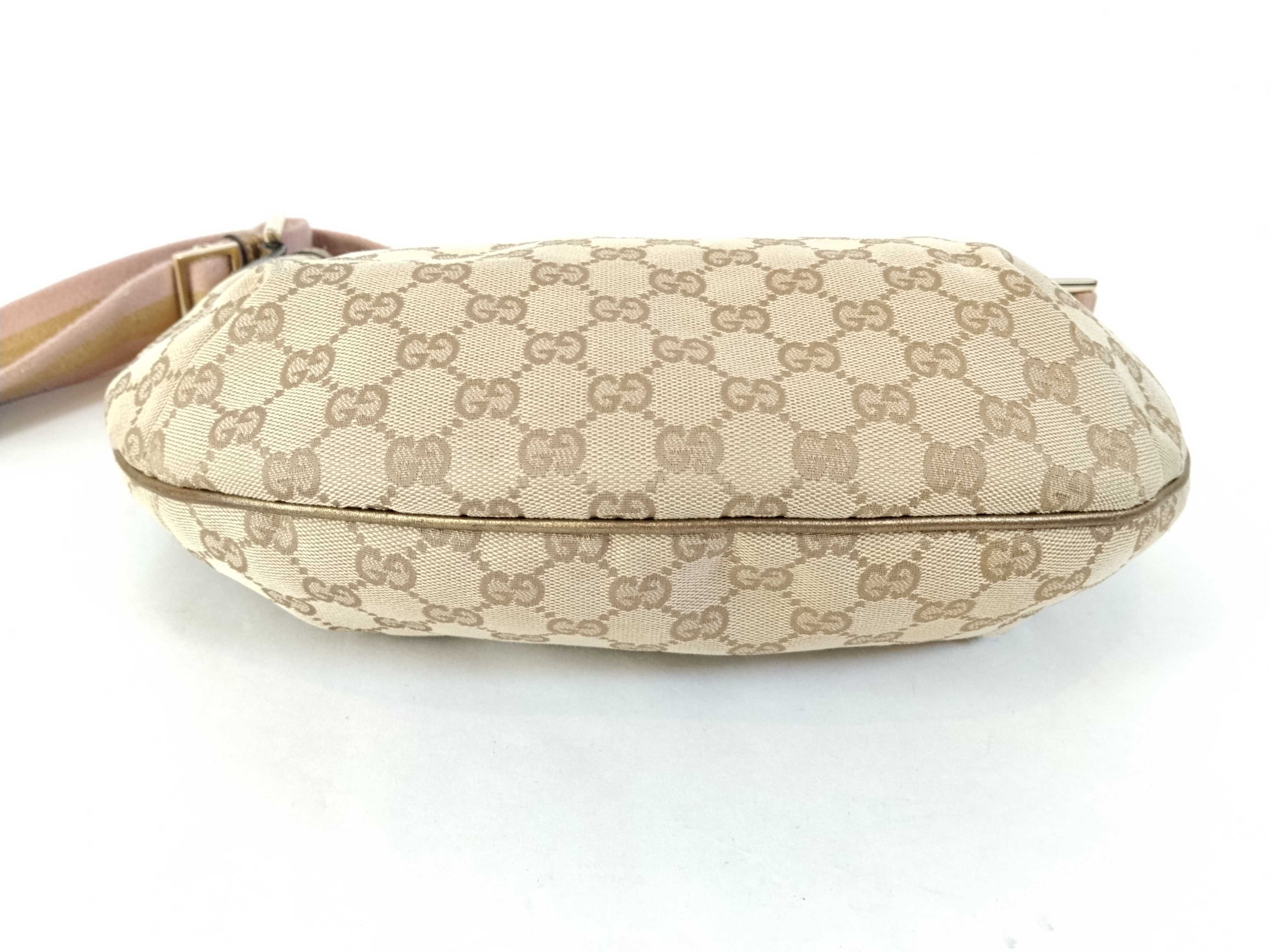 GG Canvas Shoulder Bag, Moon-shaped, 181092 — view 7