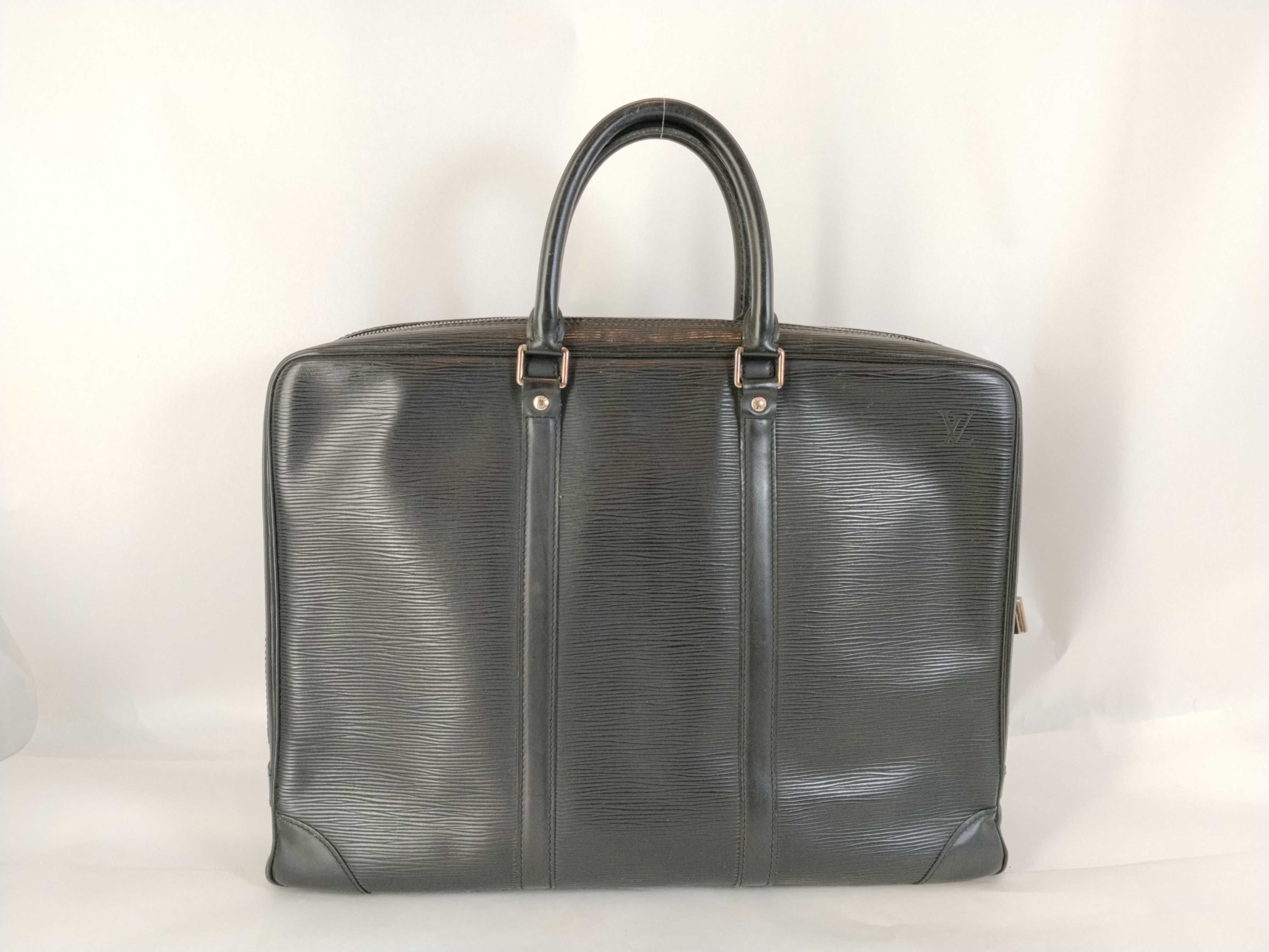Epi Leather Portedocuments Voyage M59162 BA0026 Black Business Bag