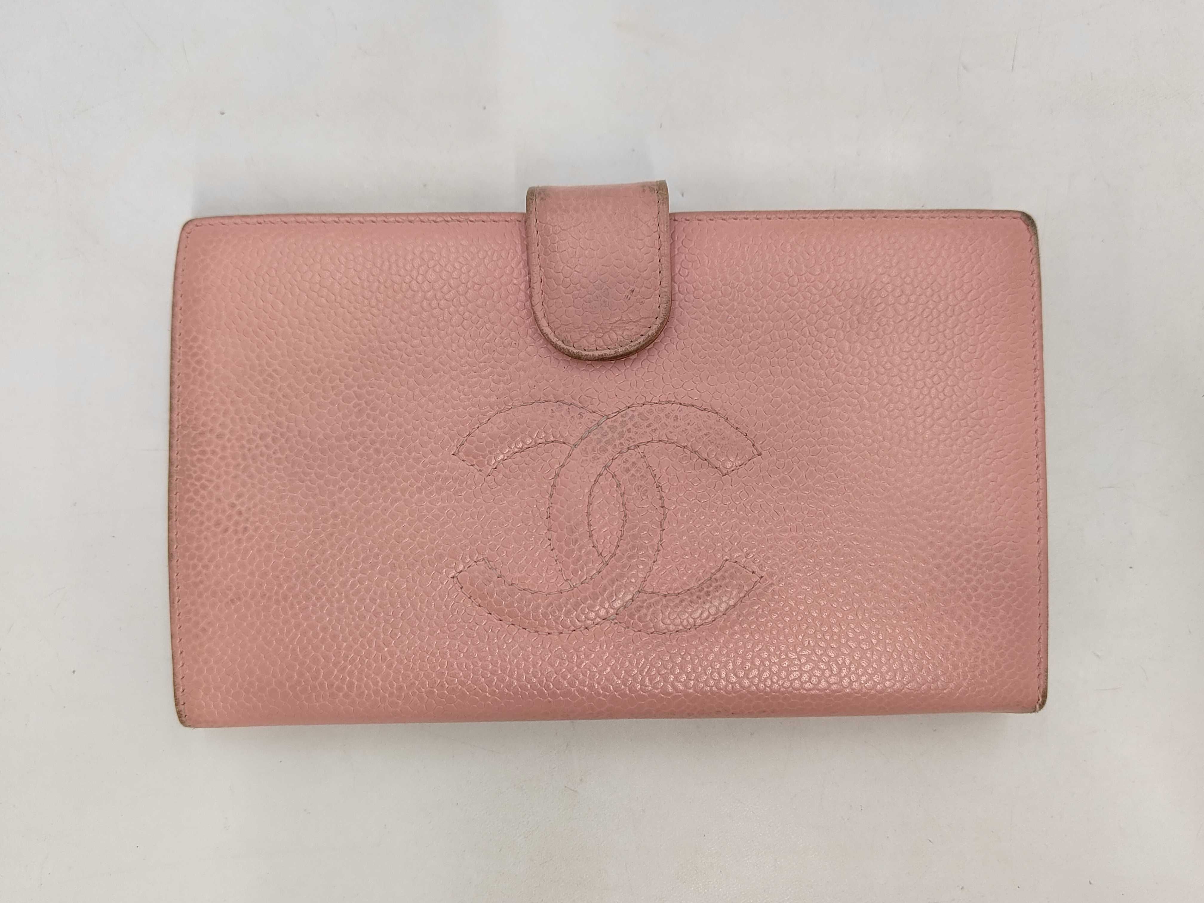 bi-fold long wallet, light pink, serial number 9 series wallet