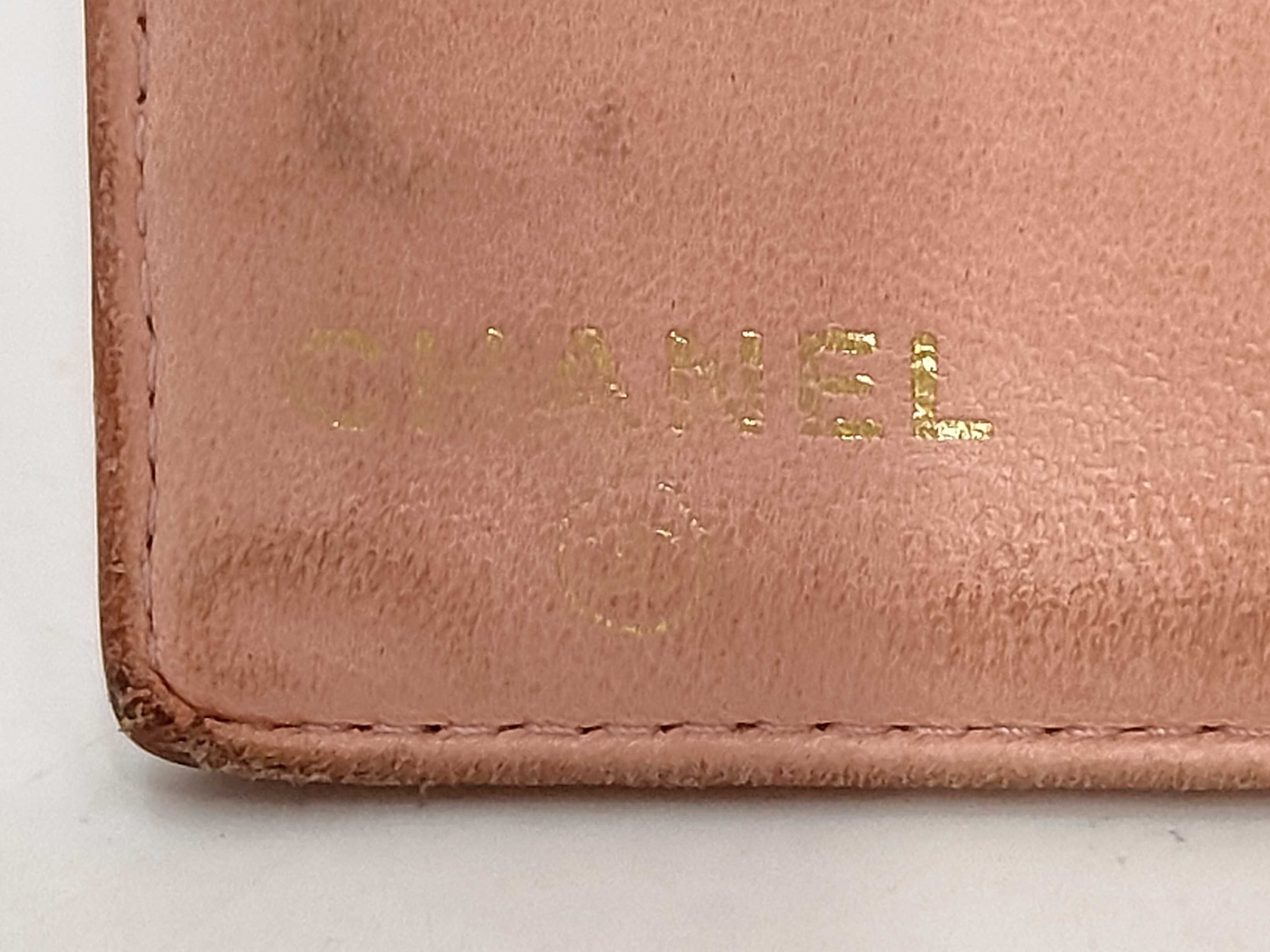 bi-fold long wallet, light pink, serial number 9 series wallet — view 5