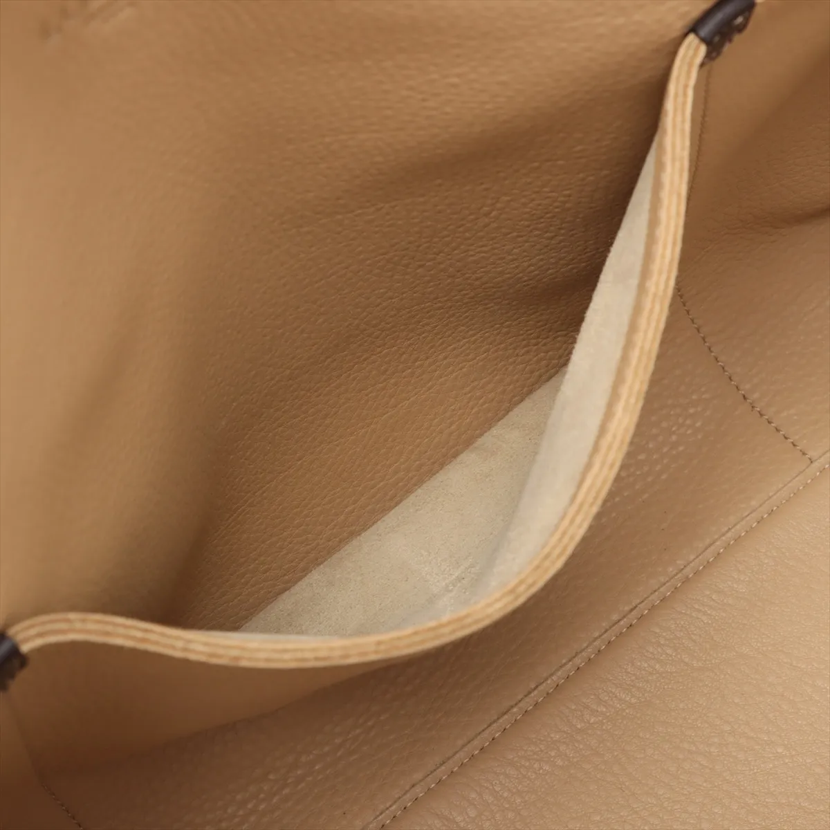 Amazona 50 Suede Handbag Beige x Brown — view 9