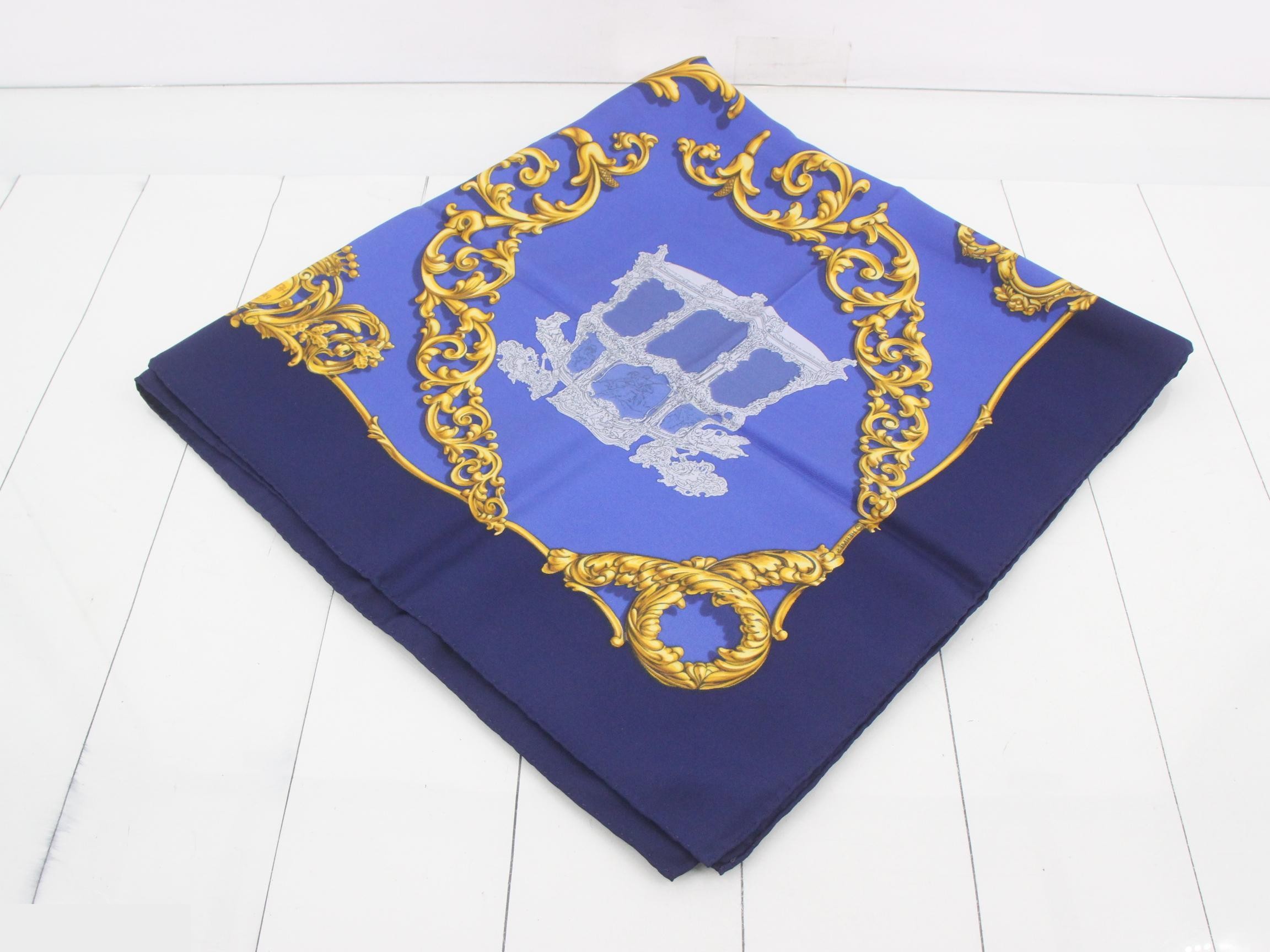 Blue scarf — view 2
