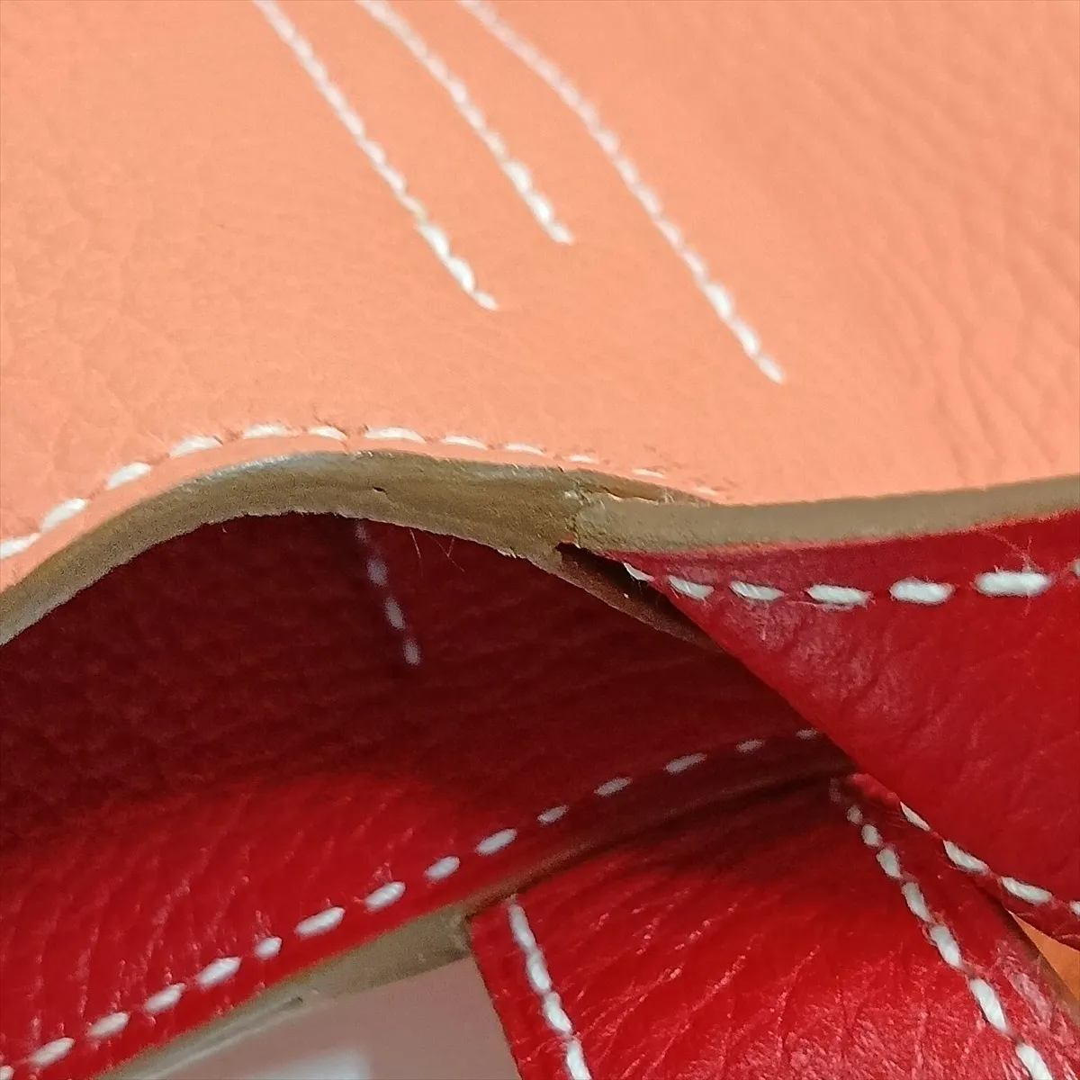 Hermès Double Sens 45 Taurillon Clemence Flamingo x Rouge Casaque Silver Hardware Q: 2013 — view 11