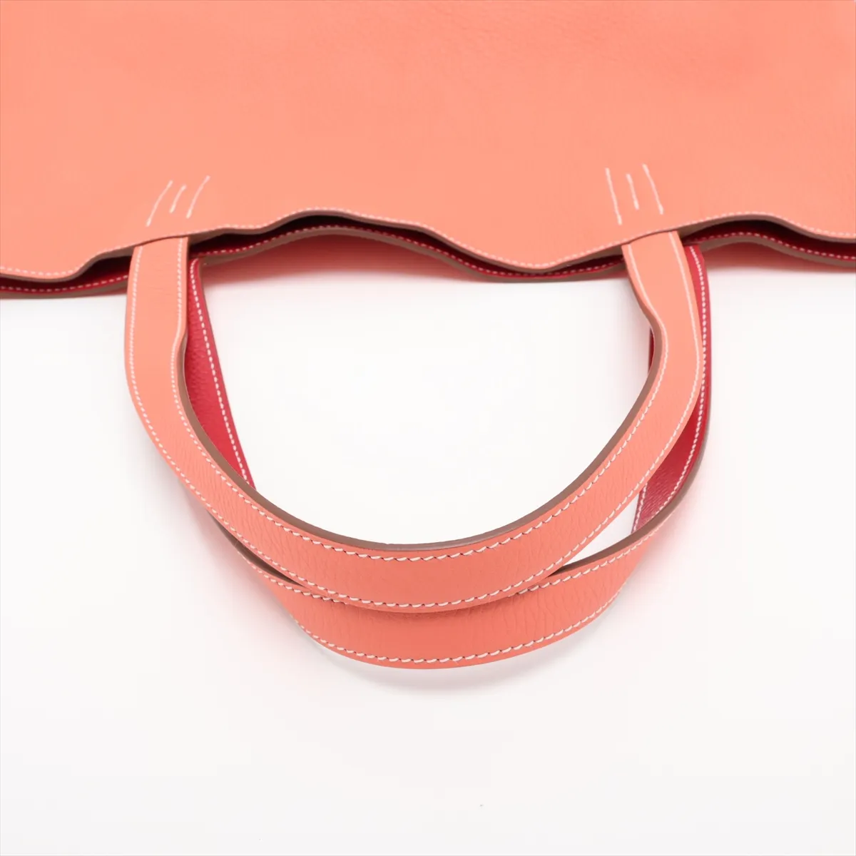 Hermès Double Sens 45 Taurillon Clemence Flamingo x Rouge Casaque Silver Hardware Q: 2013 — view 5