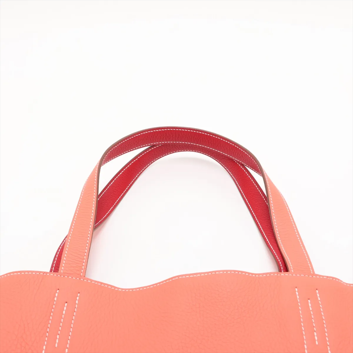 Hermès Double Sens 45 Taurillon Clemence Flamingo x Rouge Casaque Silver Hardware Q: 2013 — view 6