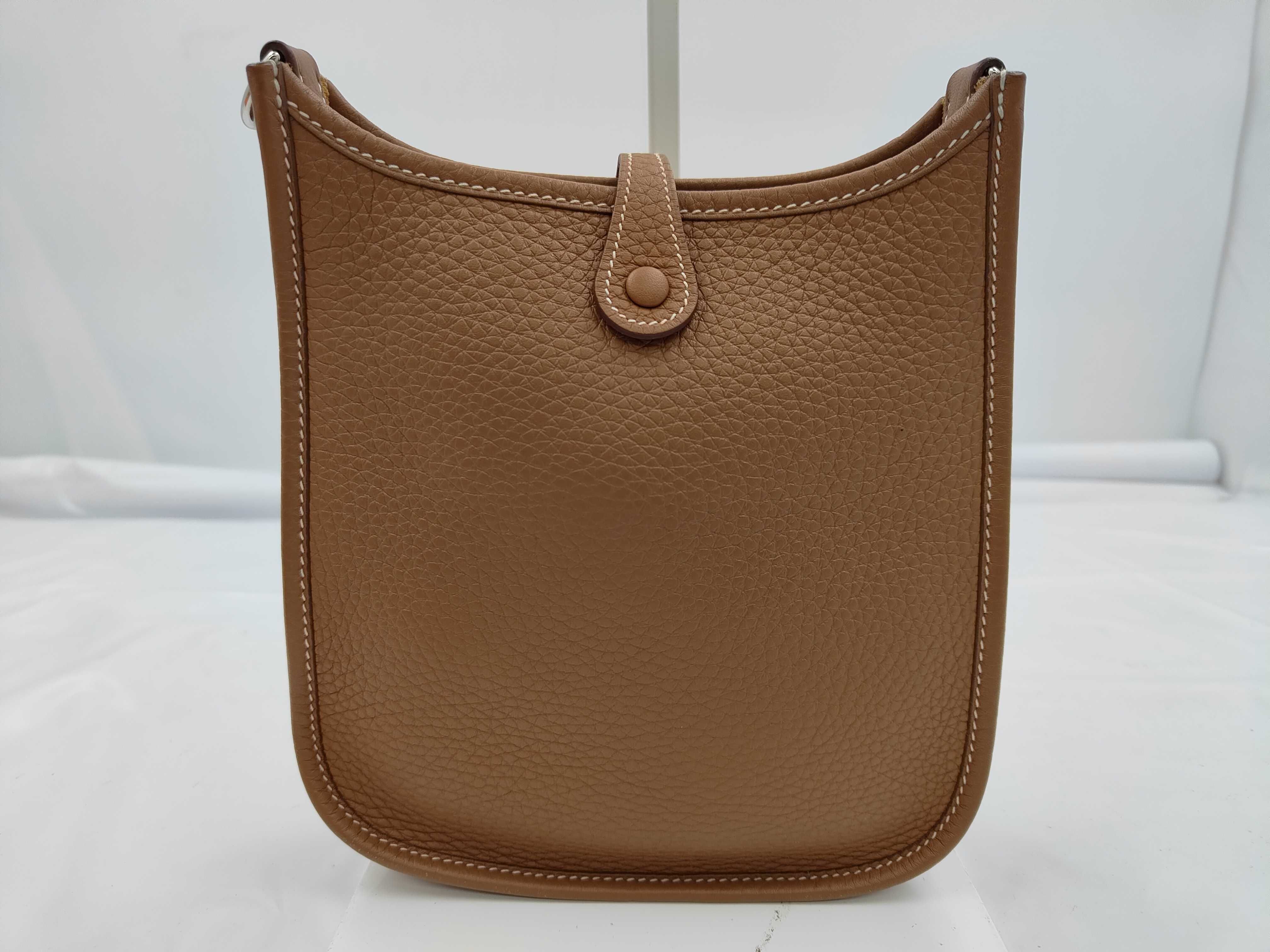 Mini Evelyne Amazone 16 TPM Taurillon Clemence Leather Gold Silver Hardware W Stamp Shoulder Bag — view 2