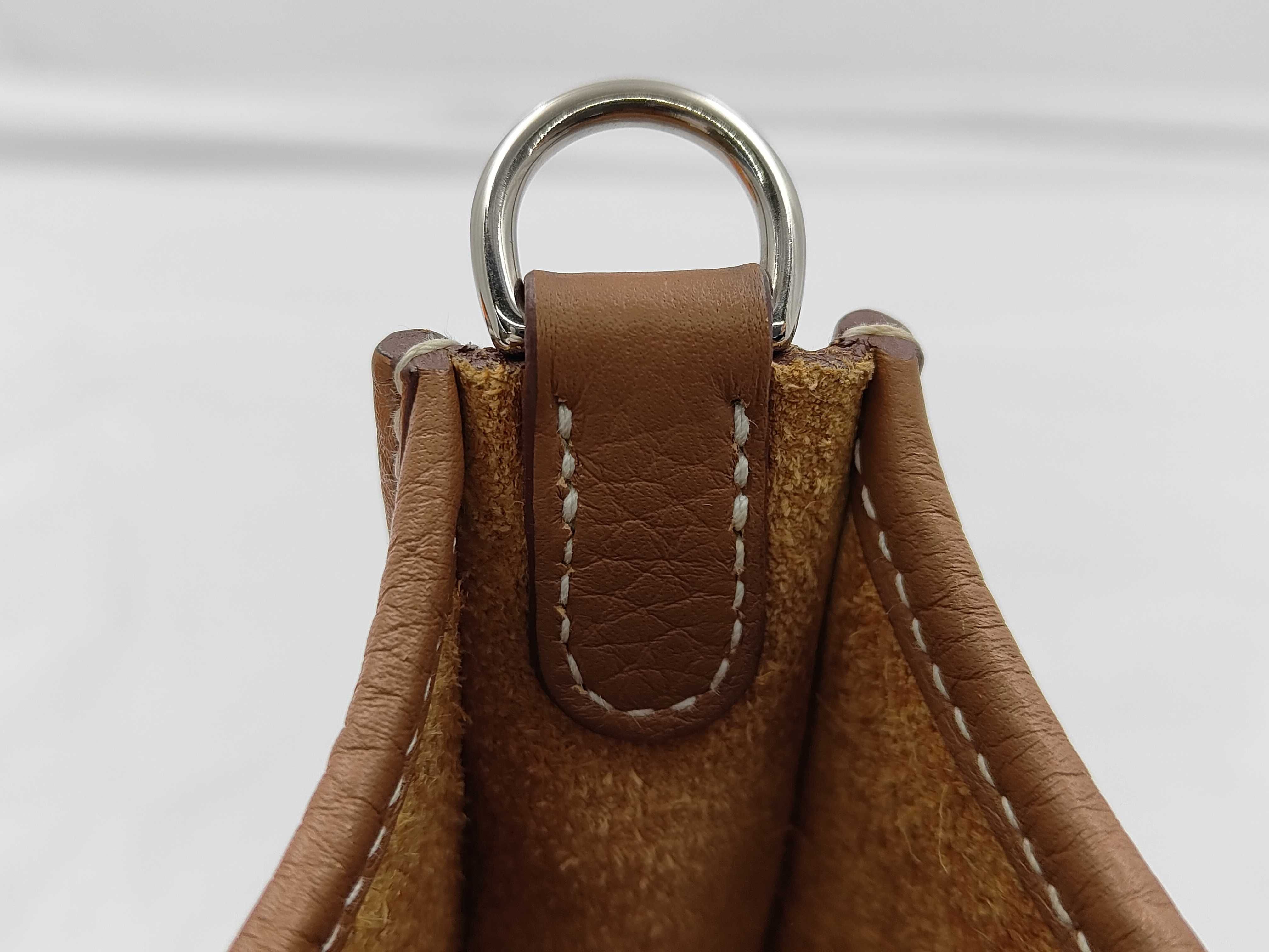 Mini Evelyne Amazone 16 TPM Taurillon Clemence Leather Gold Silver Hardware W Stamp Shoulder Bag — view 6