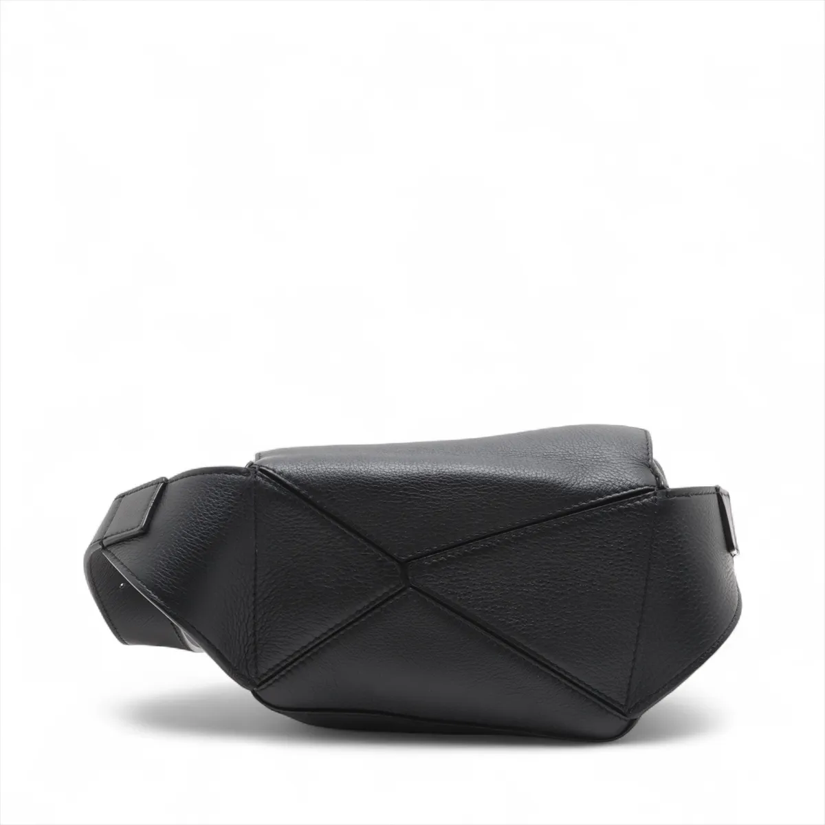 Puzzle Bum Bag Small Leather Body Bag Black — view 2