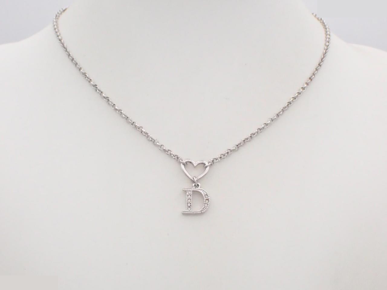 Silver necklace, chain approximately 42cm — view 3