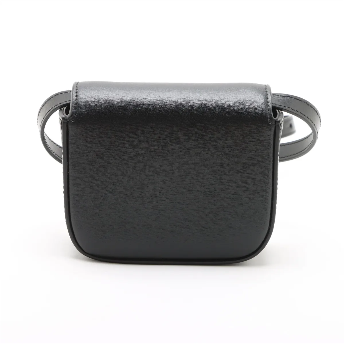 Triomphe Mini Claude Leather Shoulder Bag Black — view 2