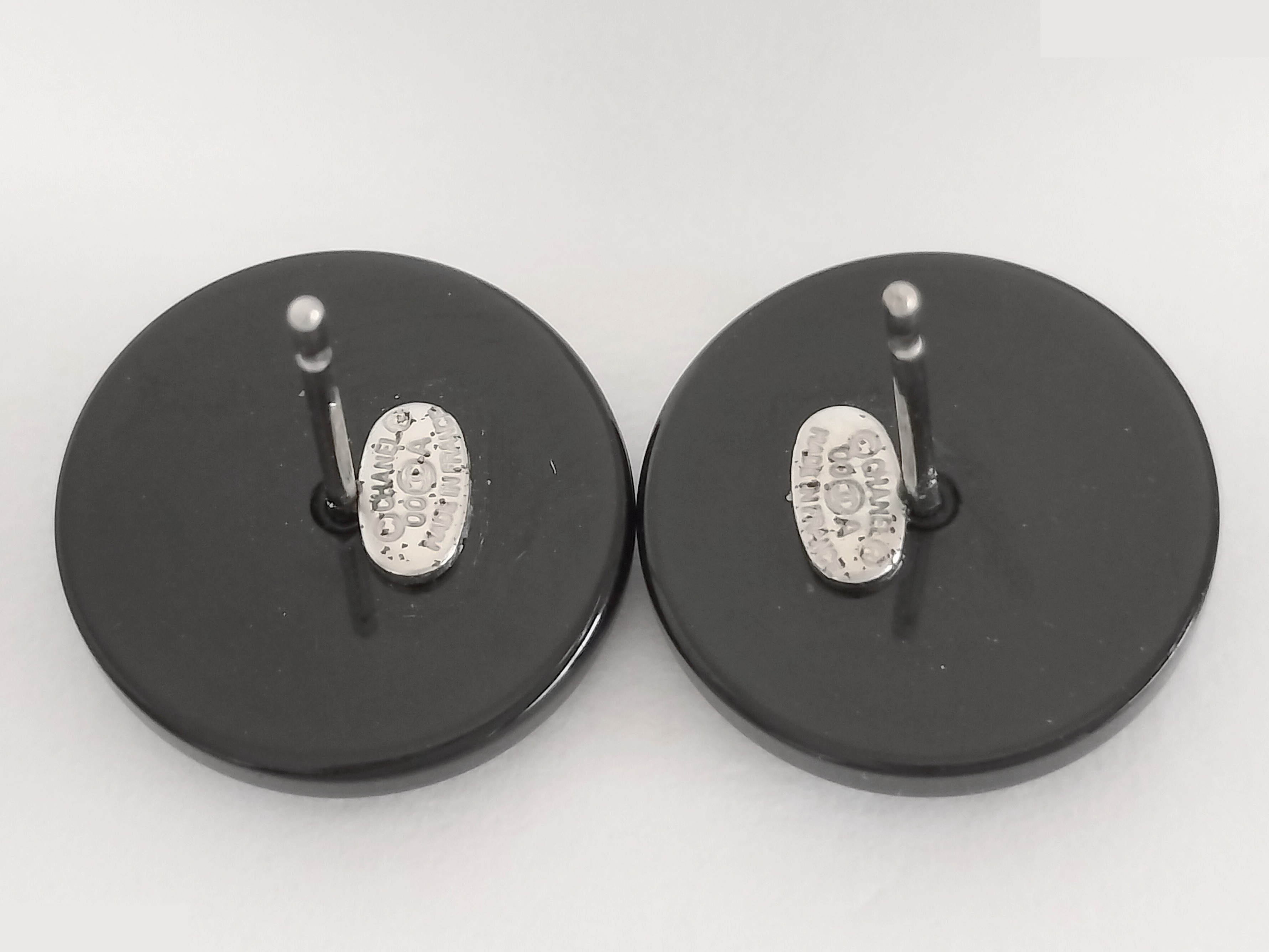 Coco Rhinestone Black Earrings — view 3