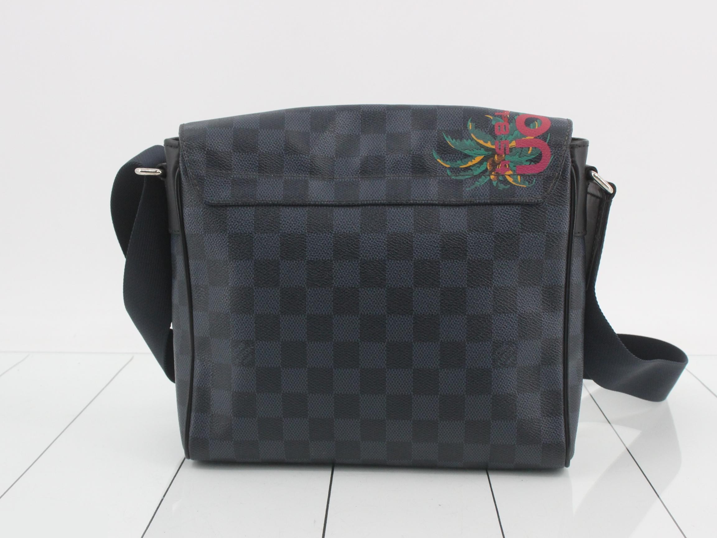 Damier Cobalt District PM NM Shoulder Bag — view 2