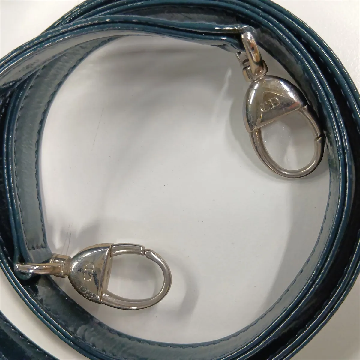 Cannage Lady Dior Patent Leather 2-Way Handbag, Green — view 11