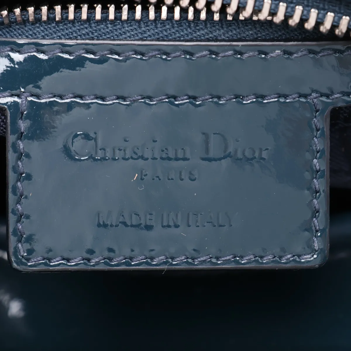 Cannage Lady Dior Patent Leather 2-Way Handbag, Green — view 10