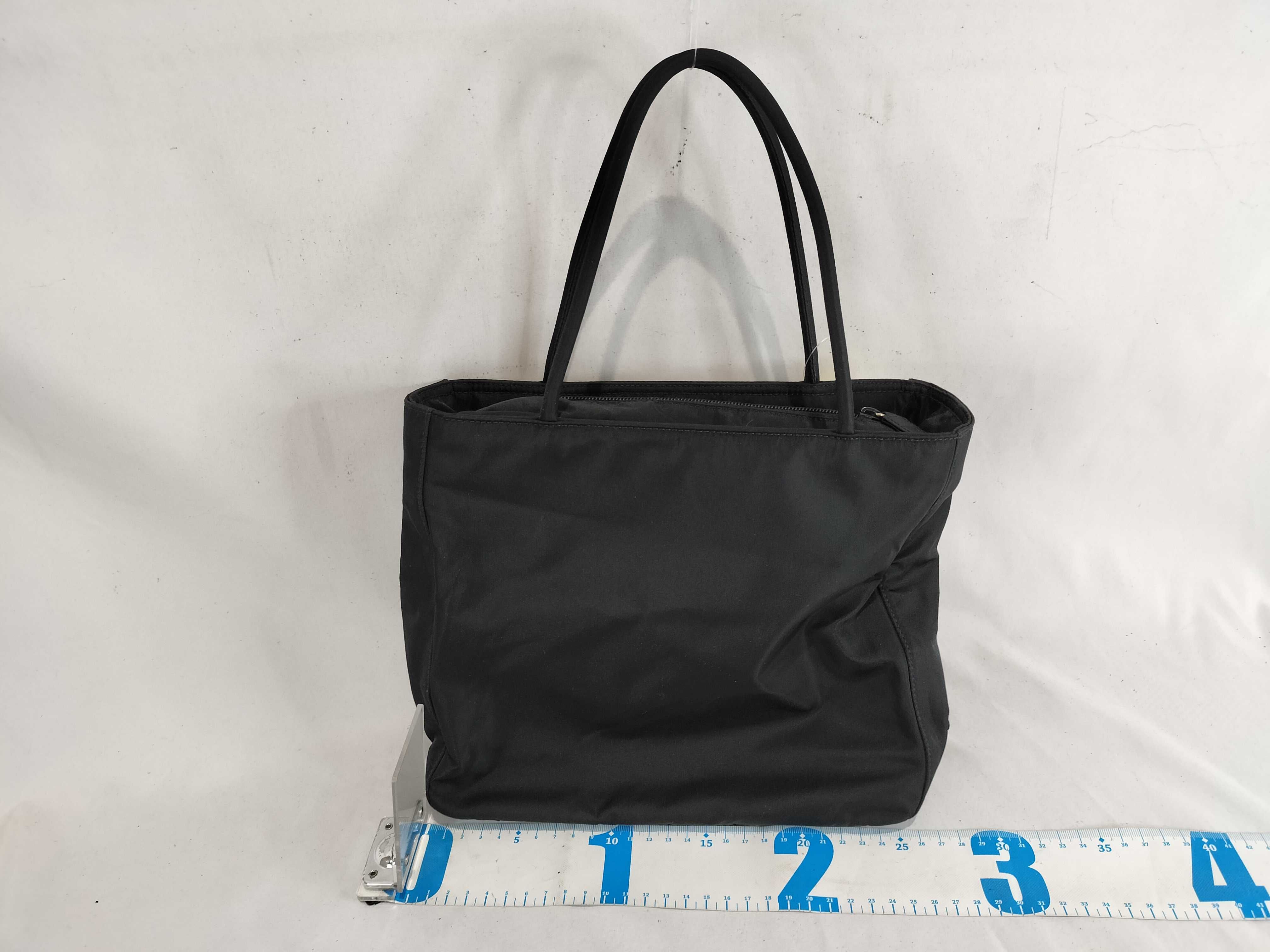 Nylon Tessuto Nylon Triangle Logo Tote Bag — view 2