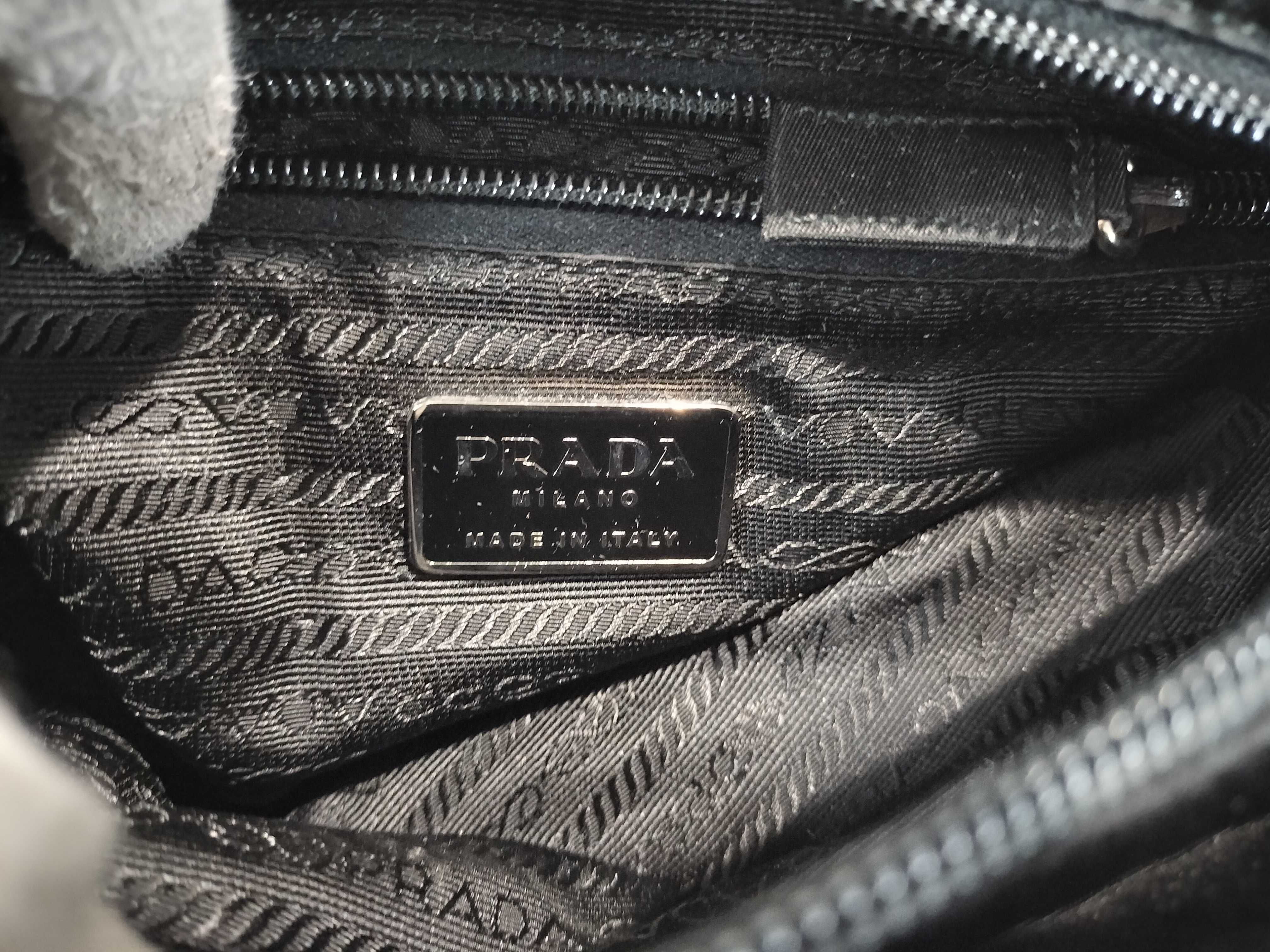 Nylon Tessuto Nylon Triangle Logo Tote Bag — view 11
