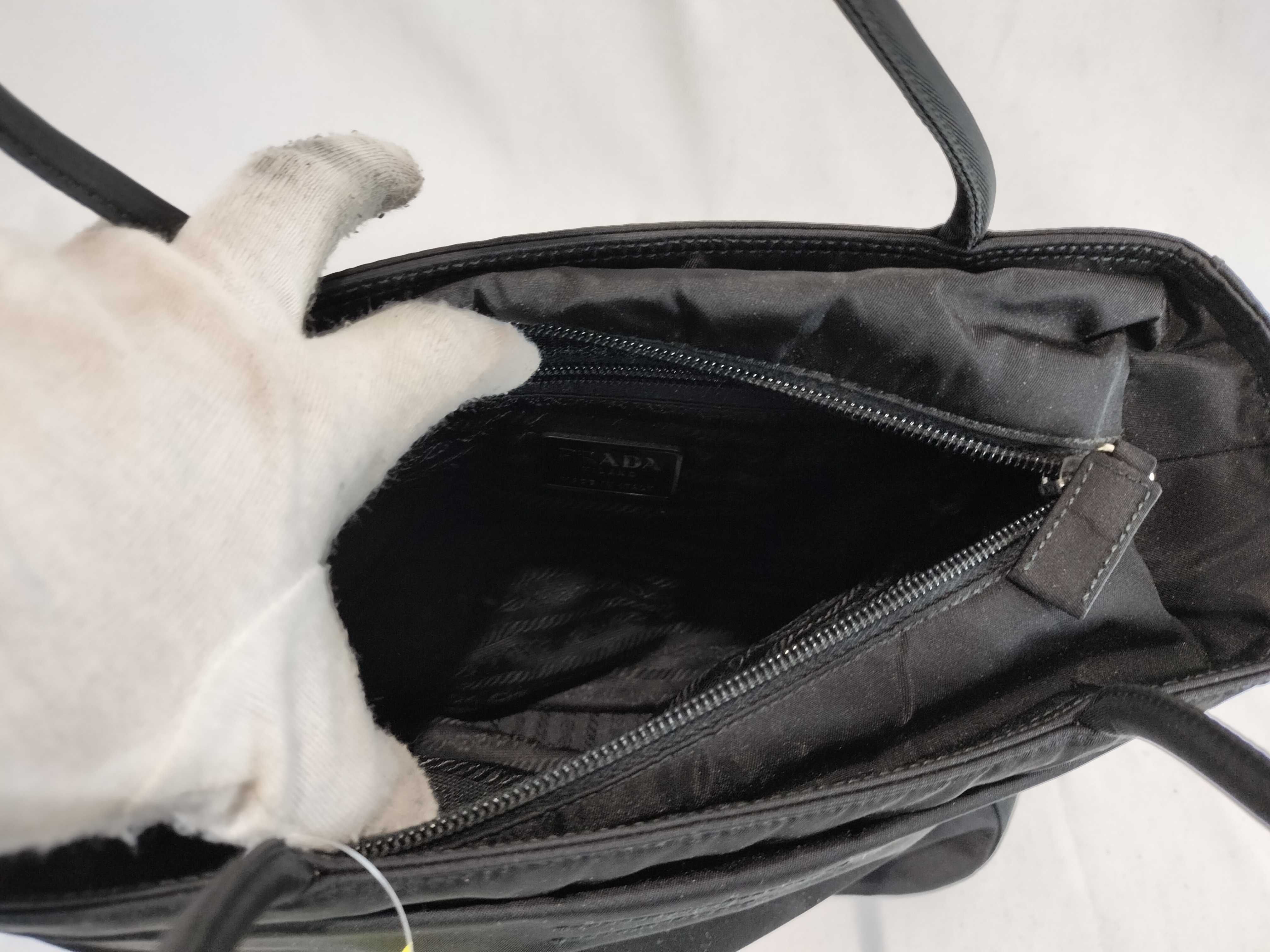 Nylon Tessuto Nylon Triangle Logo Tote Bag — view 9