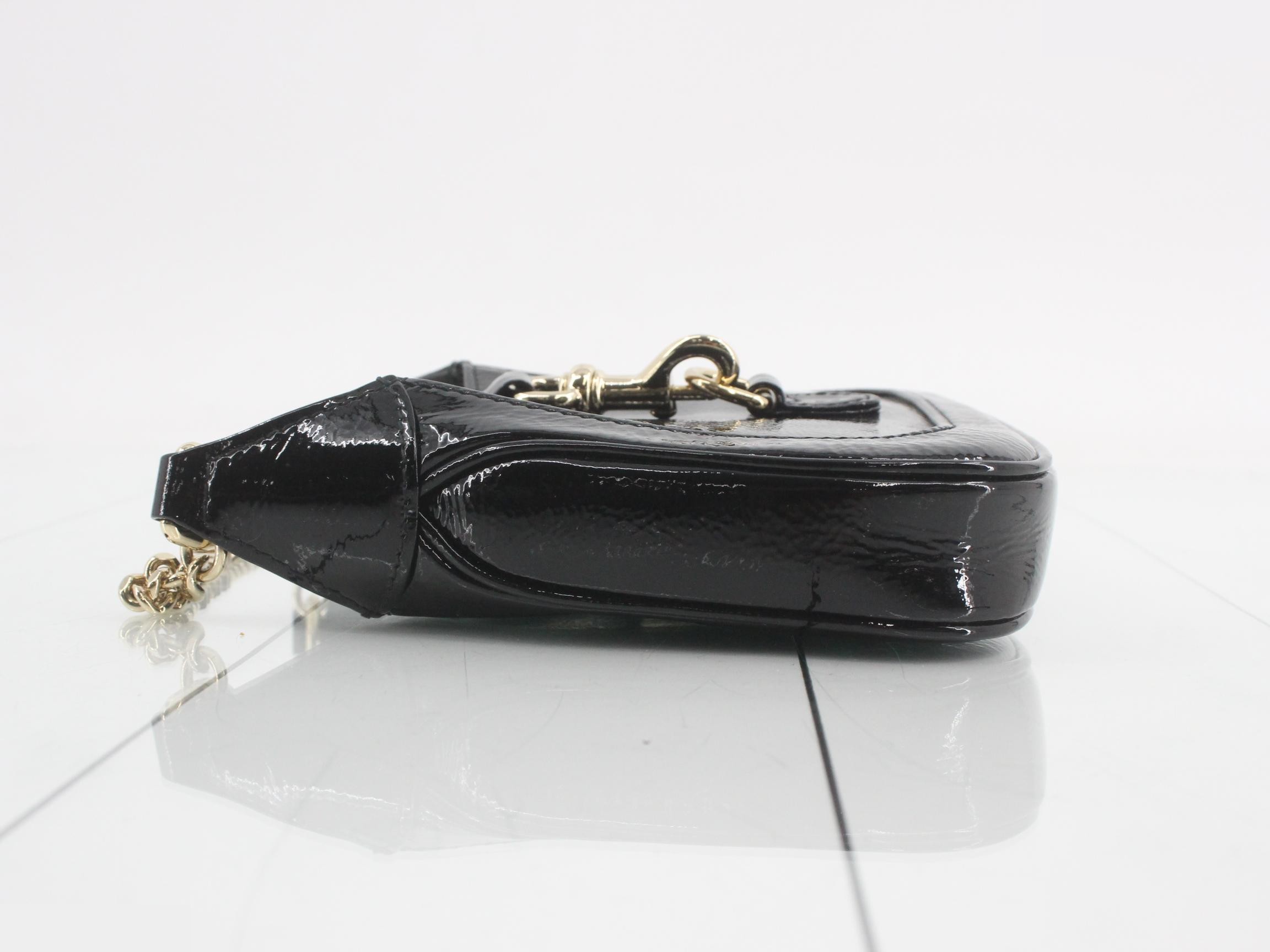 Jackie Notte Patent Leather Chain Shoulder Bag — view 4