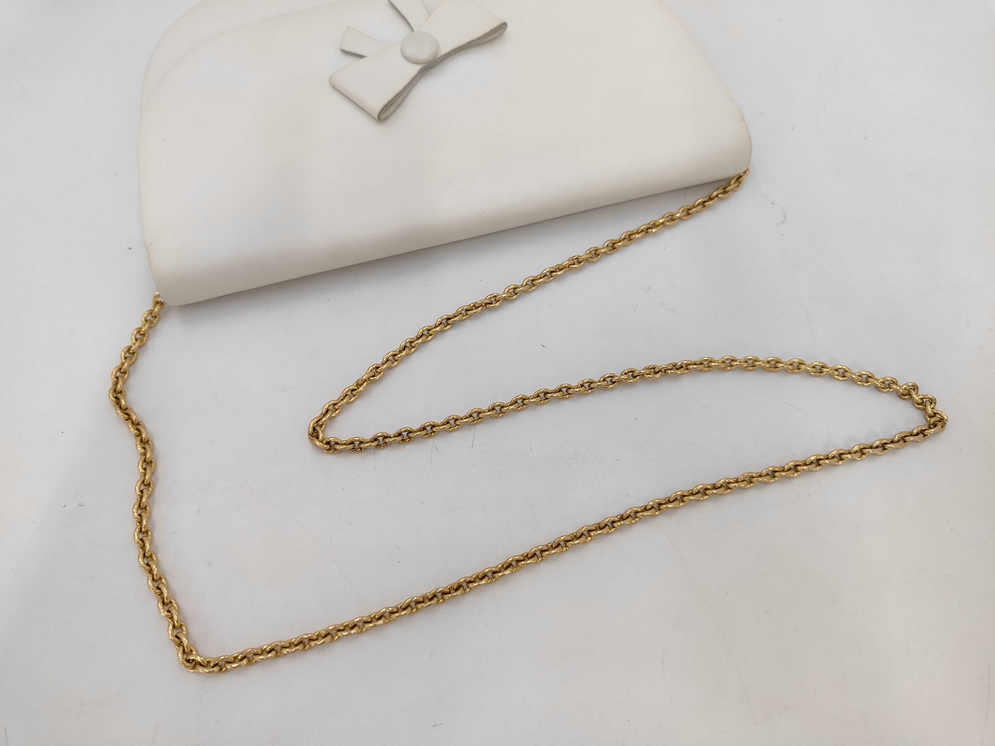 chain shoulder leather white shoulder bag — view 5