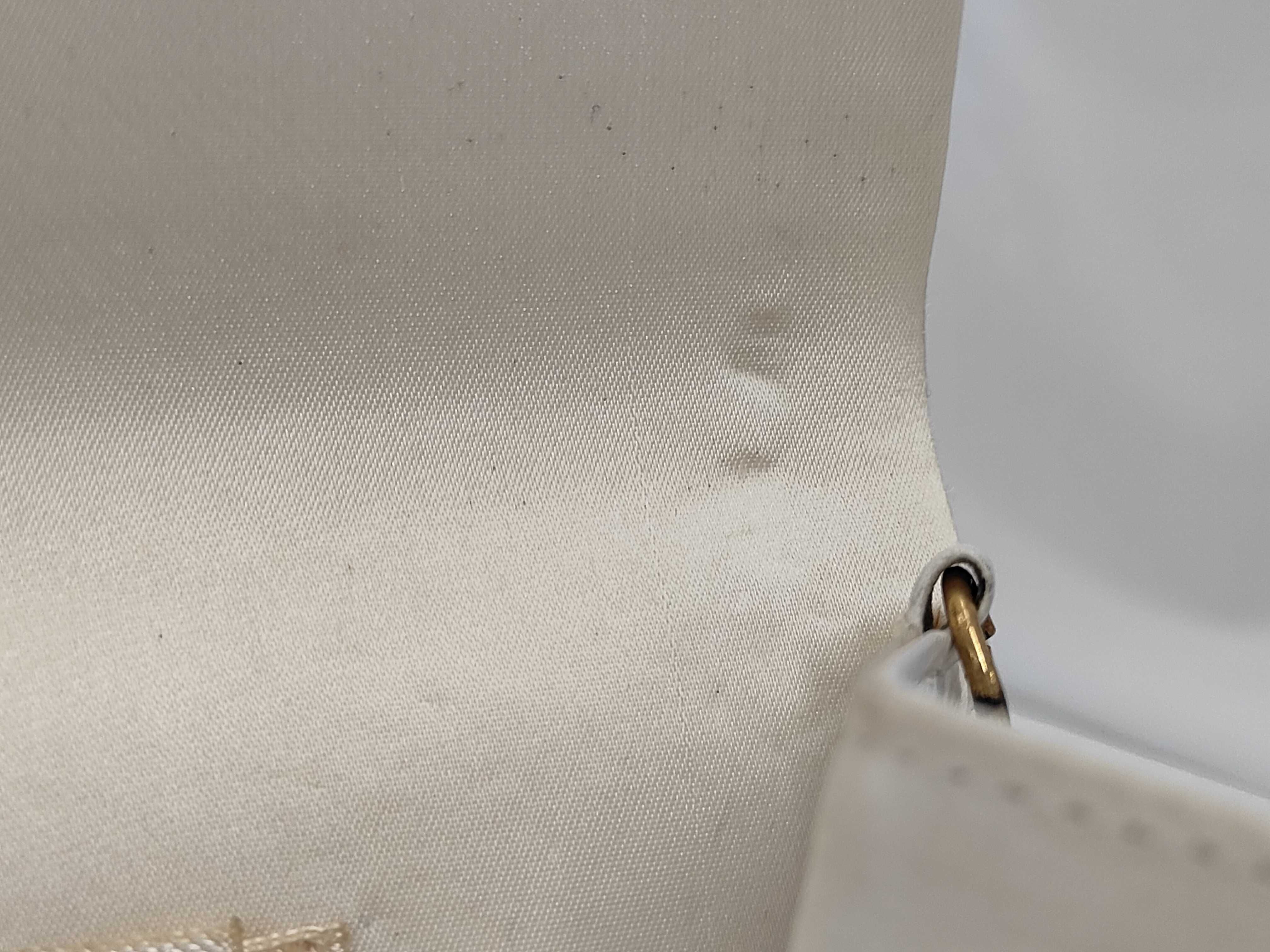 chain shoulder leather white shoulder bag — view 10