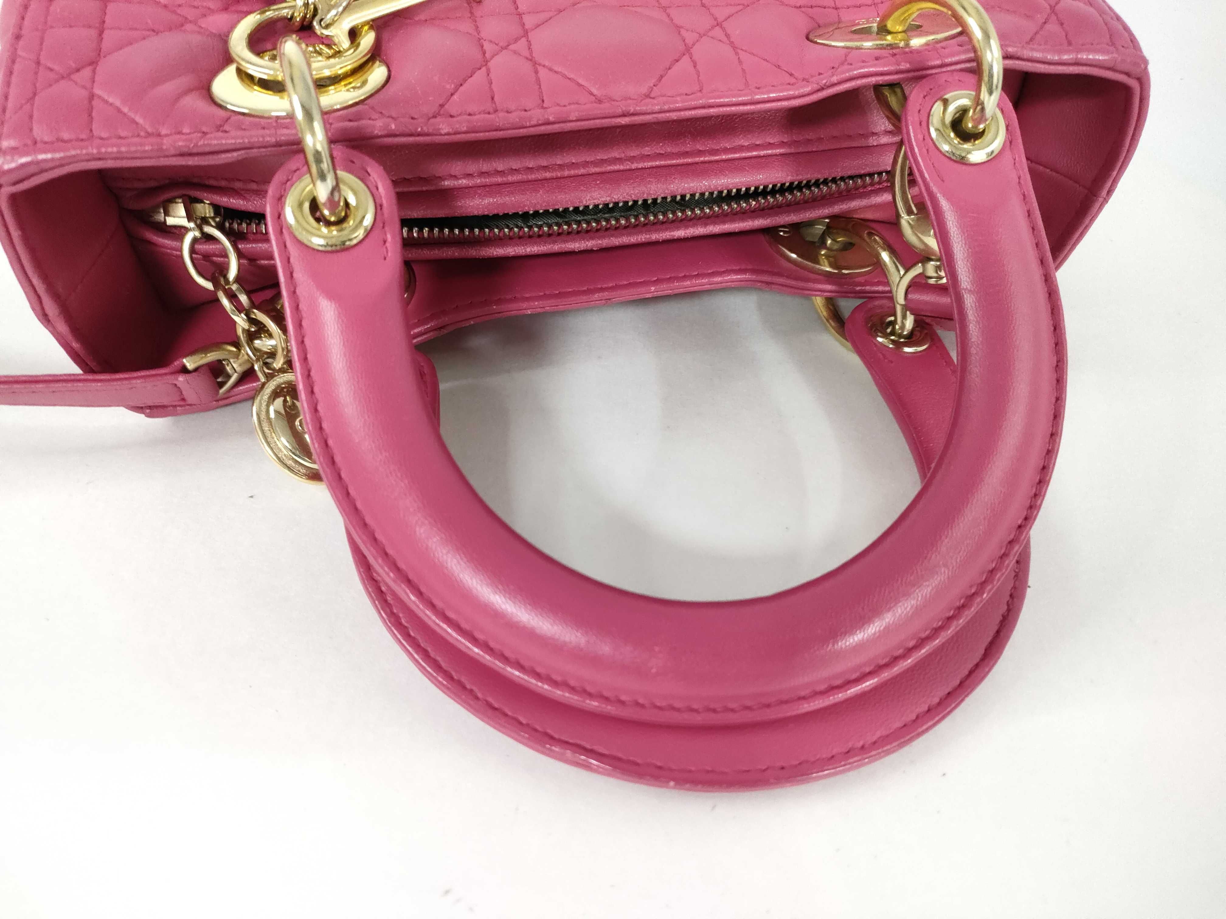 Lady Dior 2-Way Lambskin Handbag — view 3