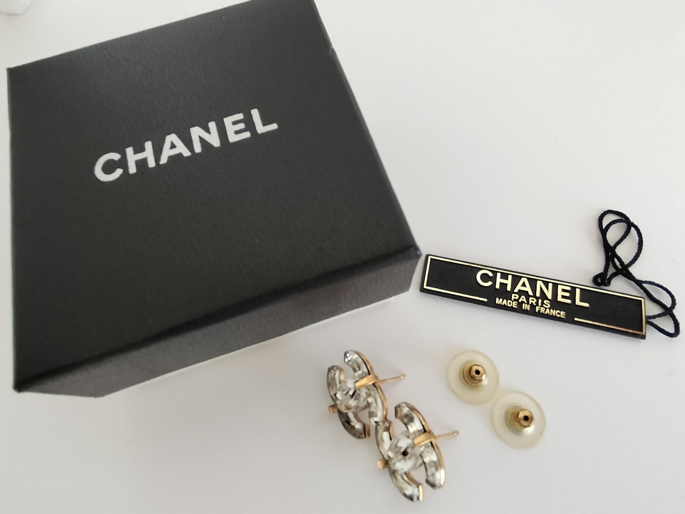 Coco Clear Gold Earrings — view 3
