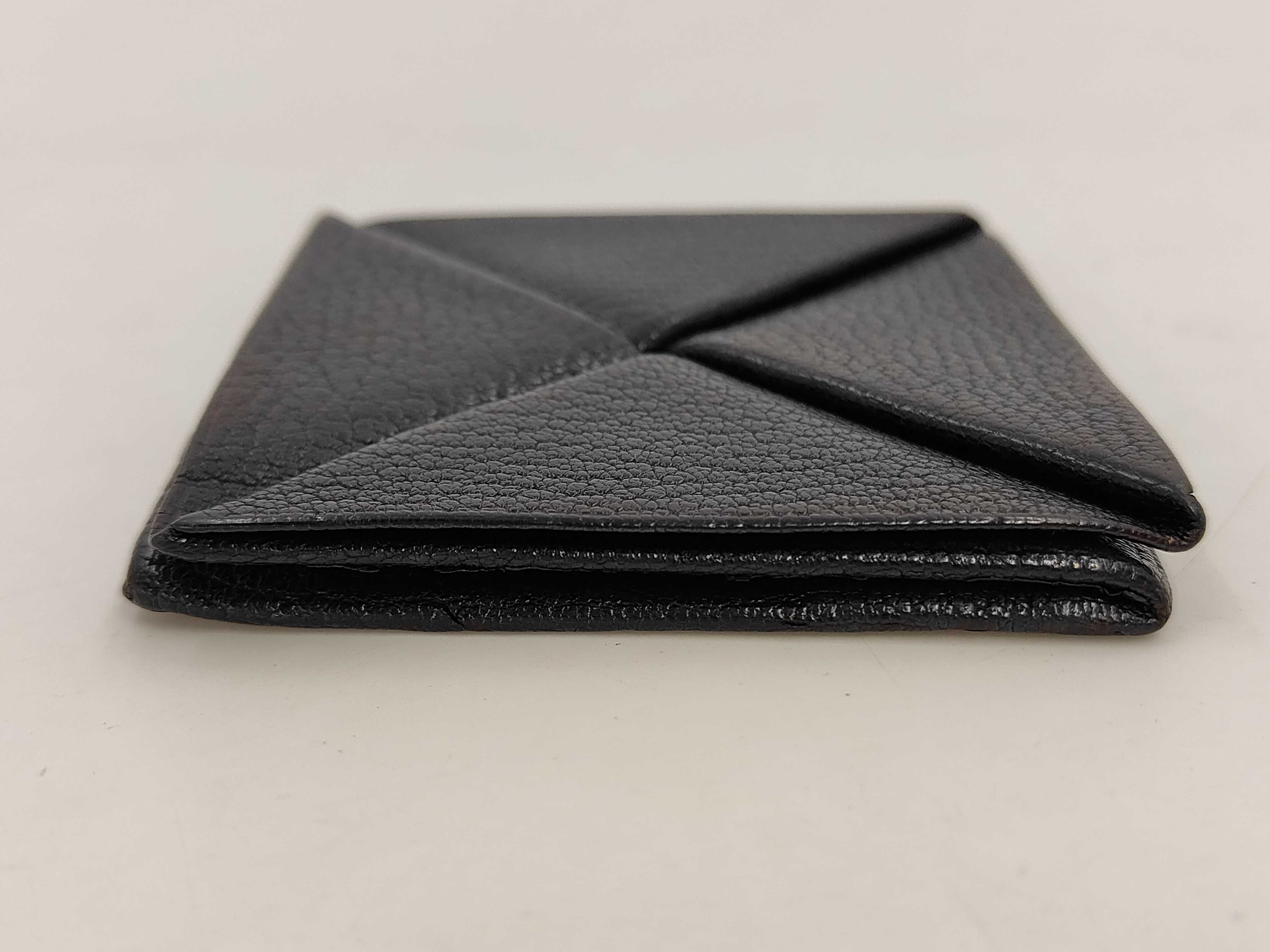 Zulu Coin Case, Chevre Leather, Black, H Stamp, Coin Case — view 4