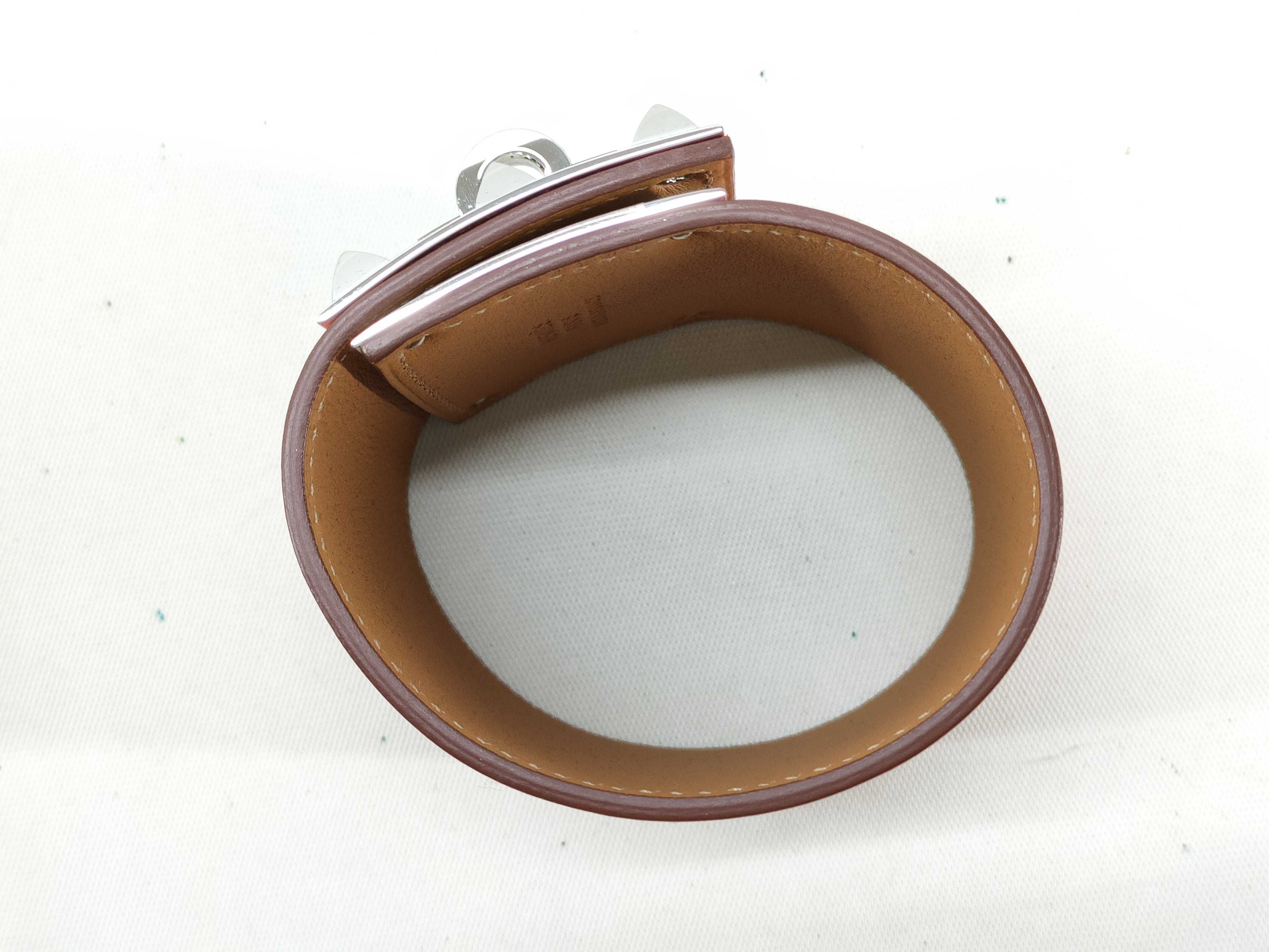 H Bracelet Wide Red x Silver Bracelet/Bangle — view 4