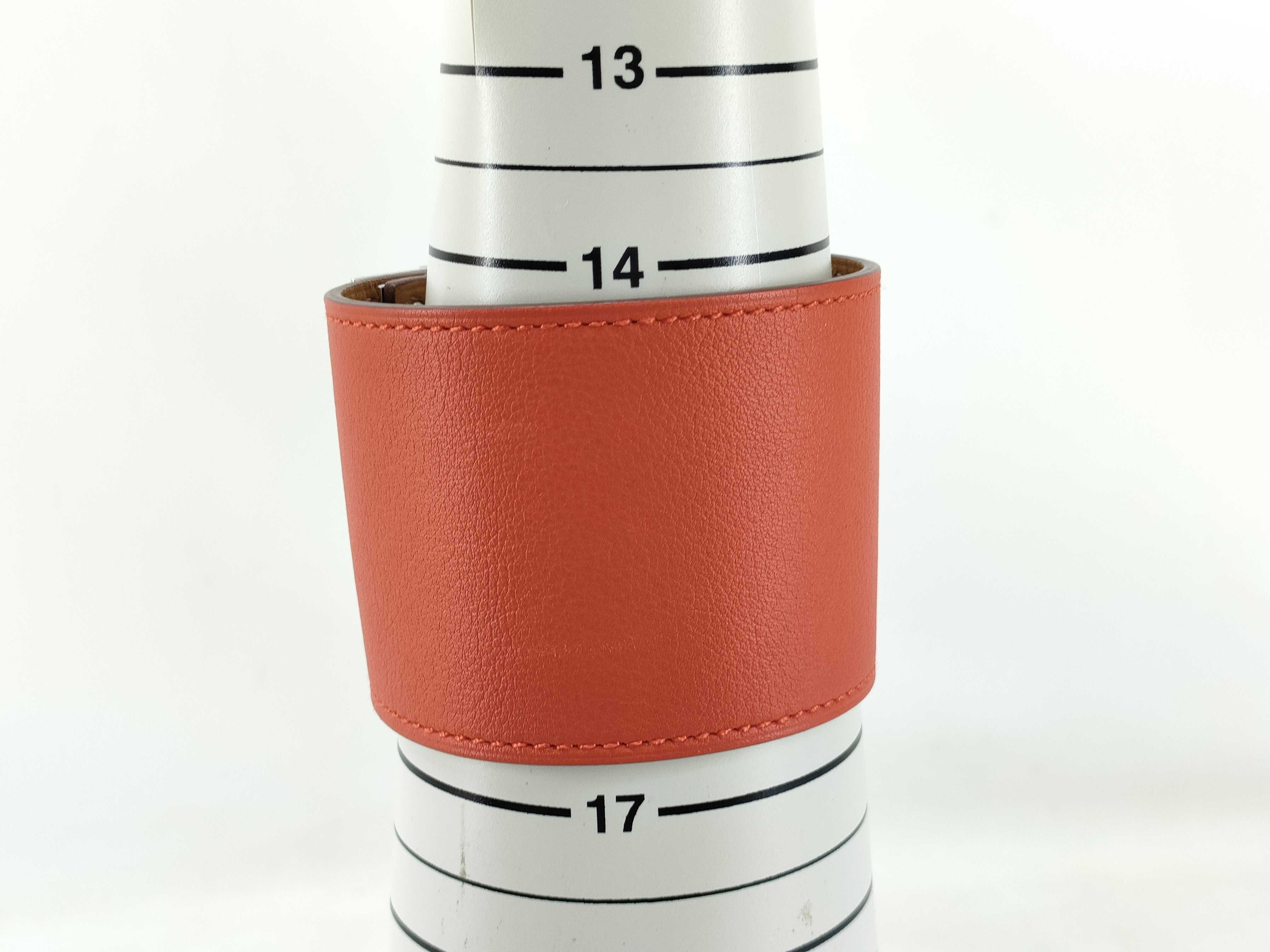 H Bracelet Wide Red x Silver Bracelet/Bangle — view 5