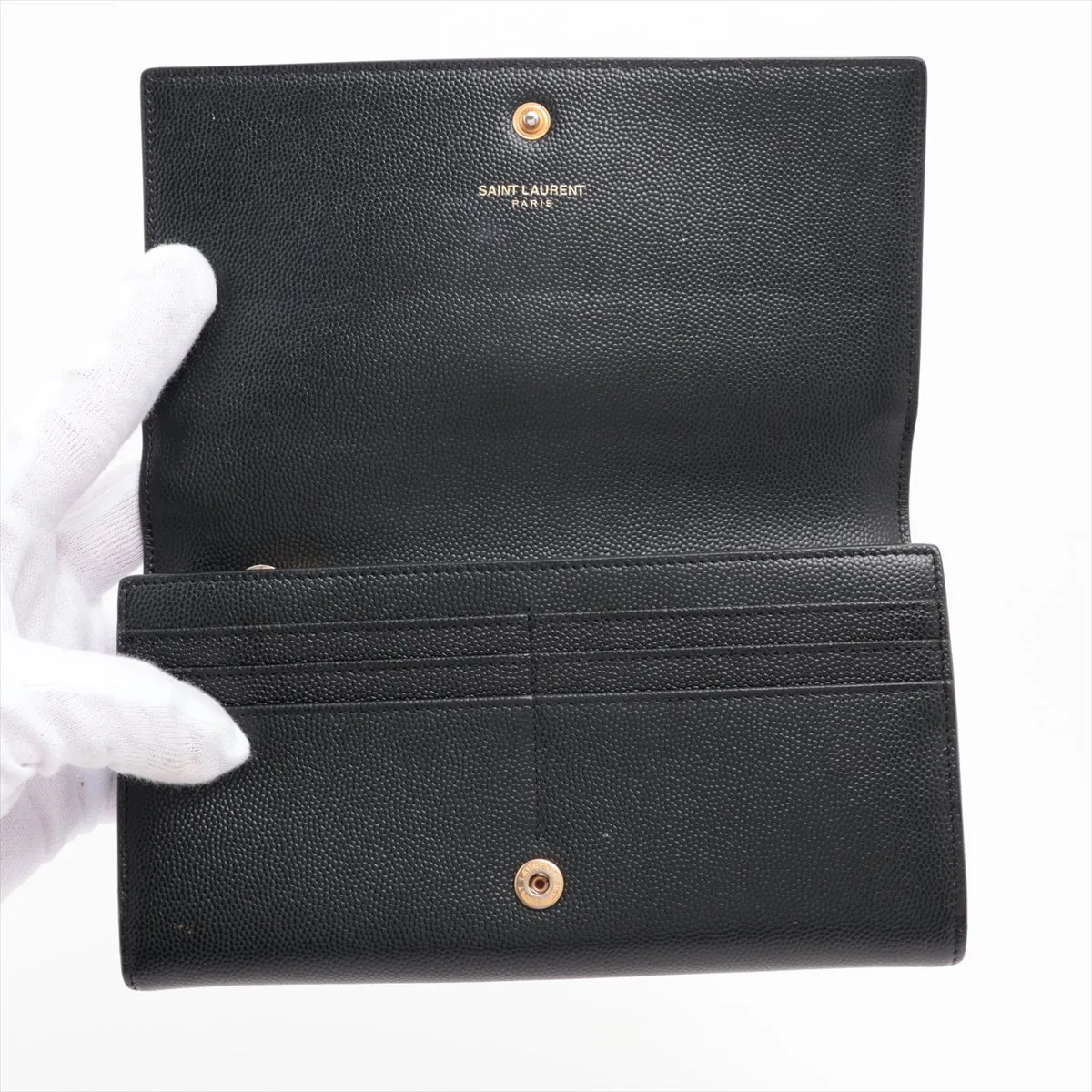 Line INN372266 Leather Long Wallet Black — view 3