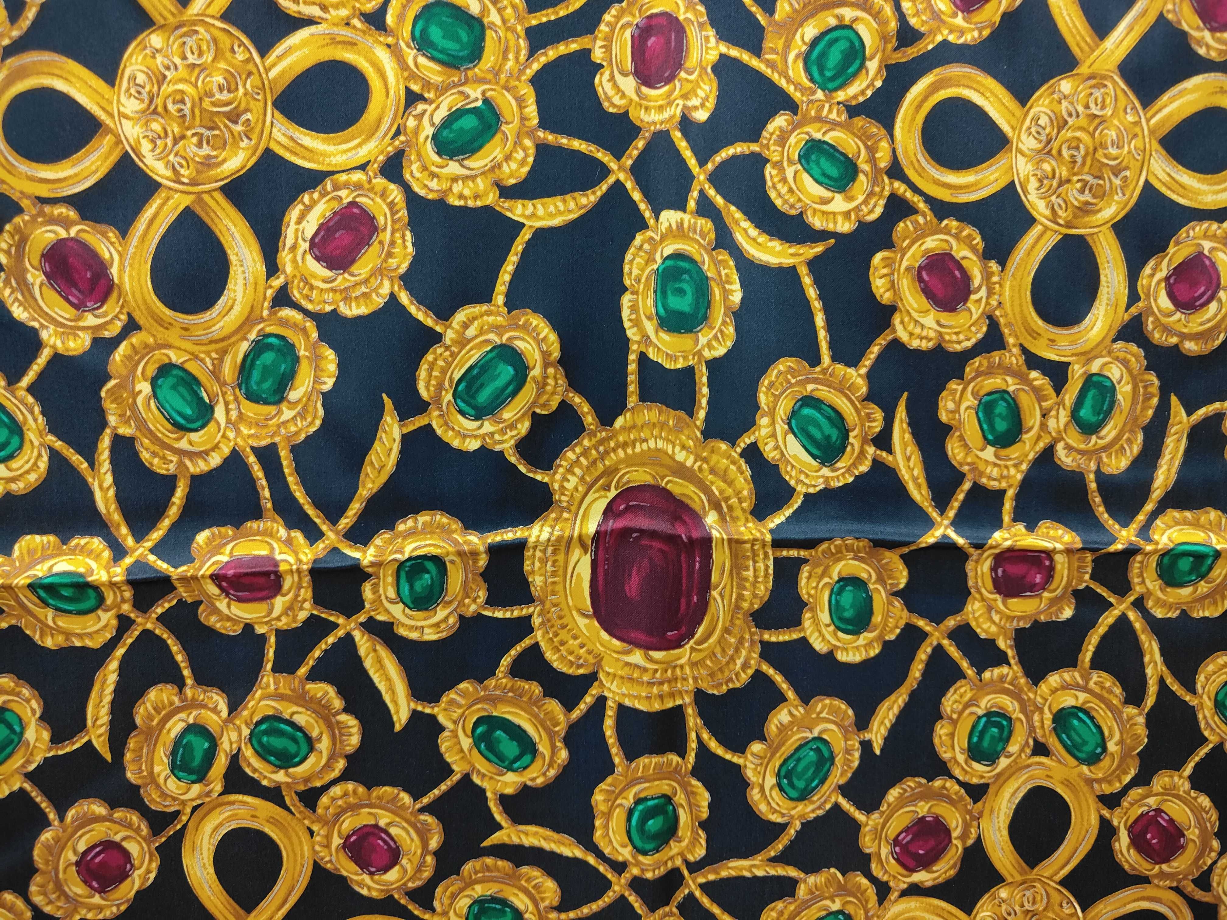 (Chanel) Jewelry Pattern Scarf and Other Accessories — view 2