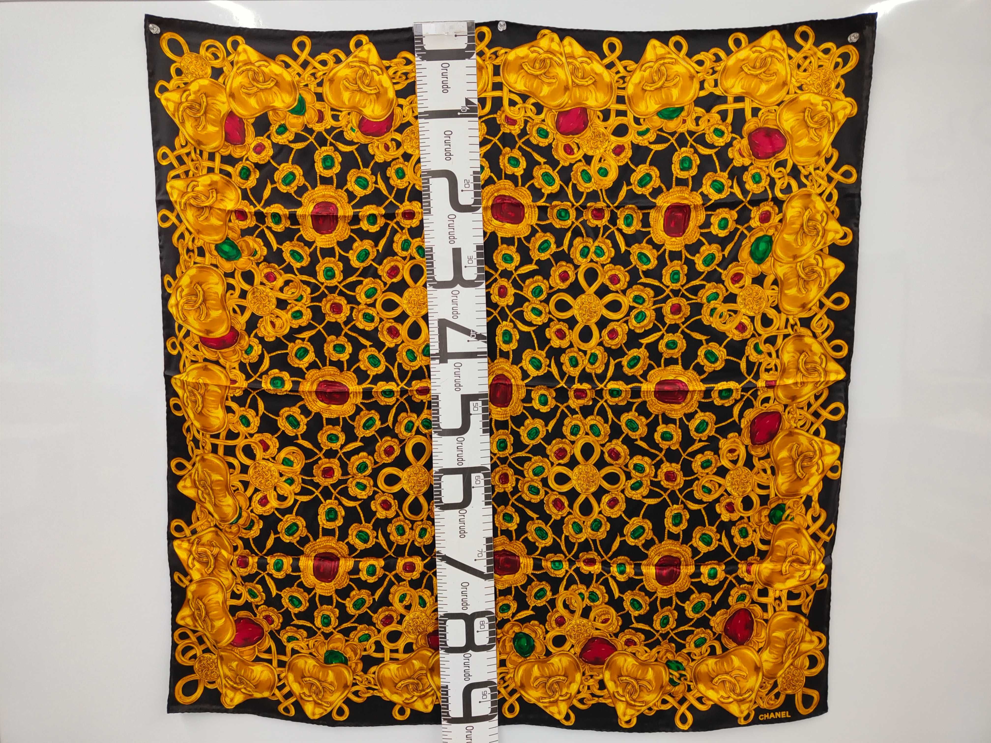 (Chanel) Jewelry Pattern Scarf and Other Accessories — view 3