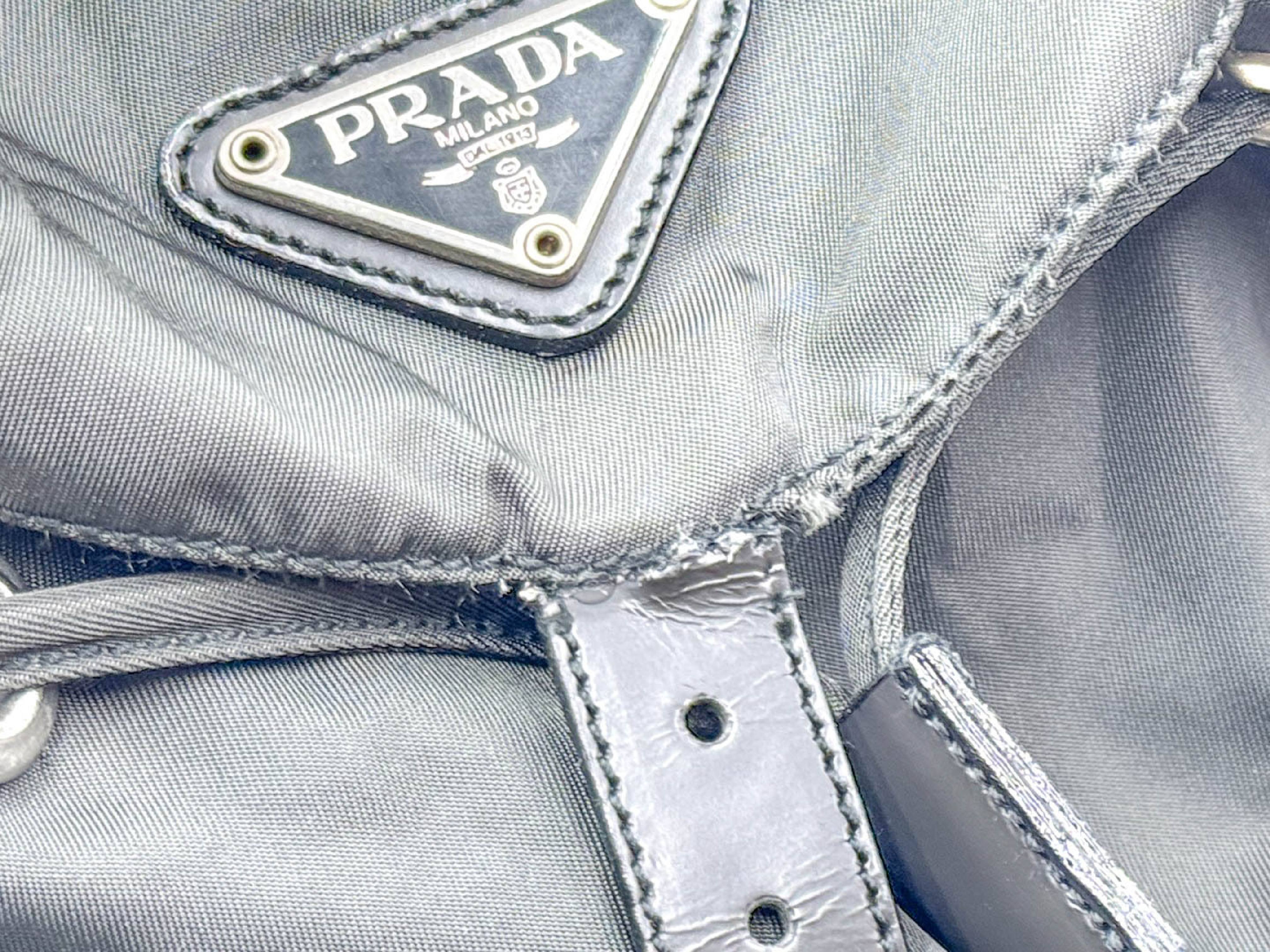 Nylon Backpack with Triangular Plate — view 11