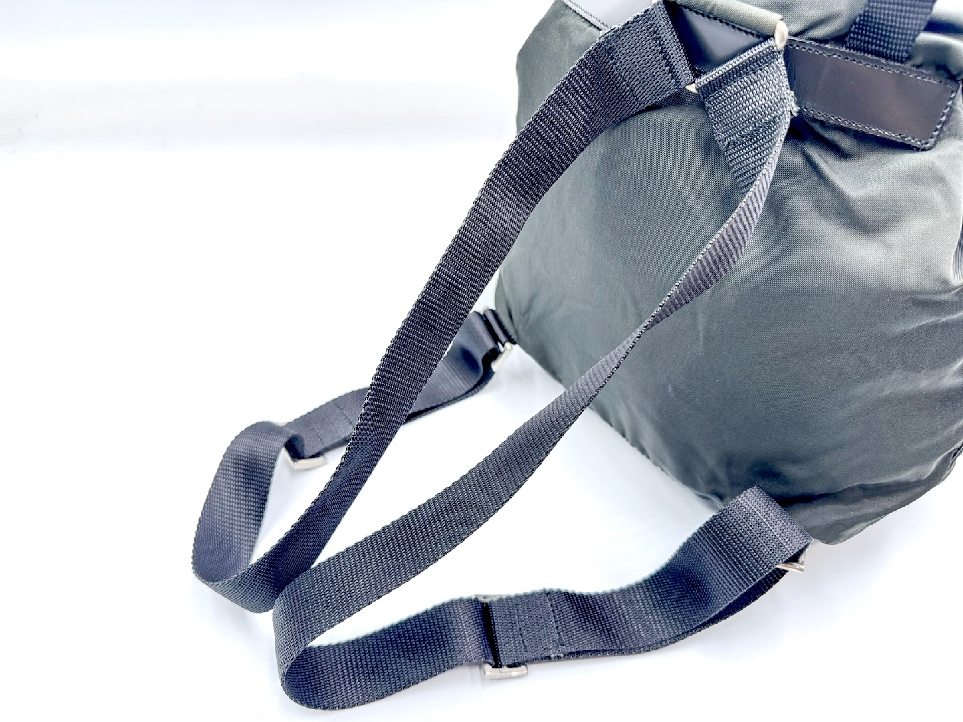 Nylon Backpack with Triangular Plate — view 3