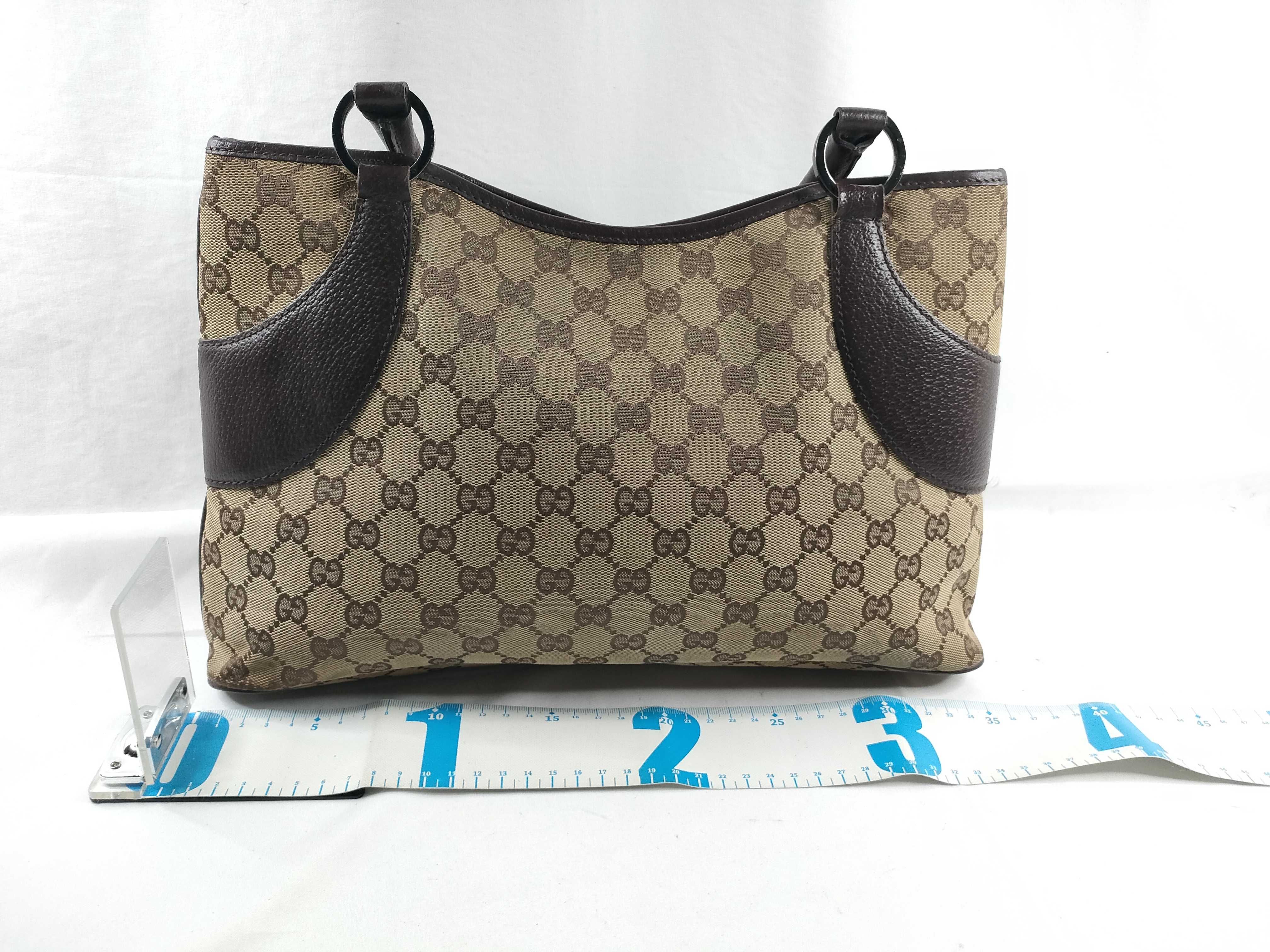 GG Canvas Tote Bag, Gucci Handbag, Tote Bag, GG Canvas Leather, Beige Tote Bag — view 2