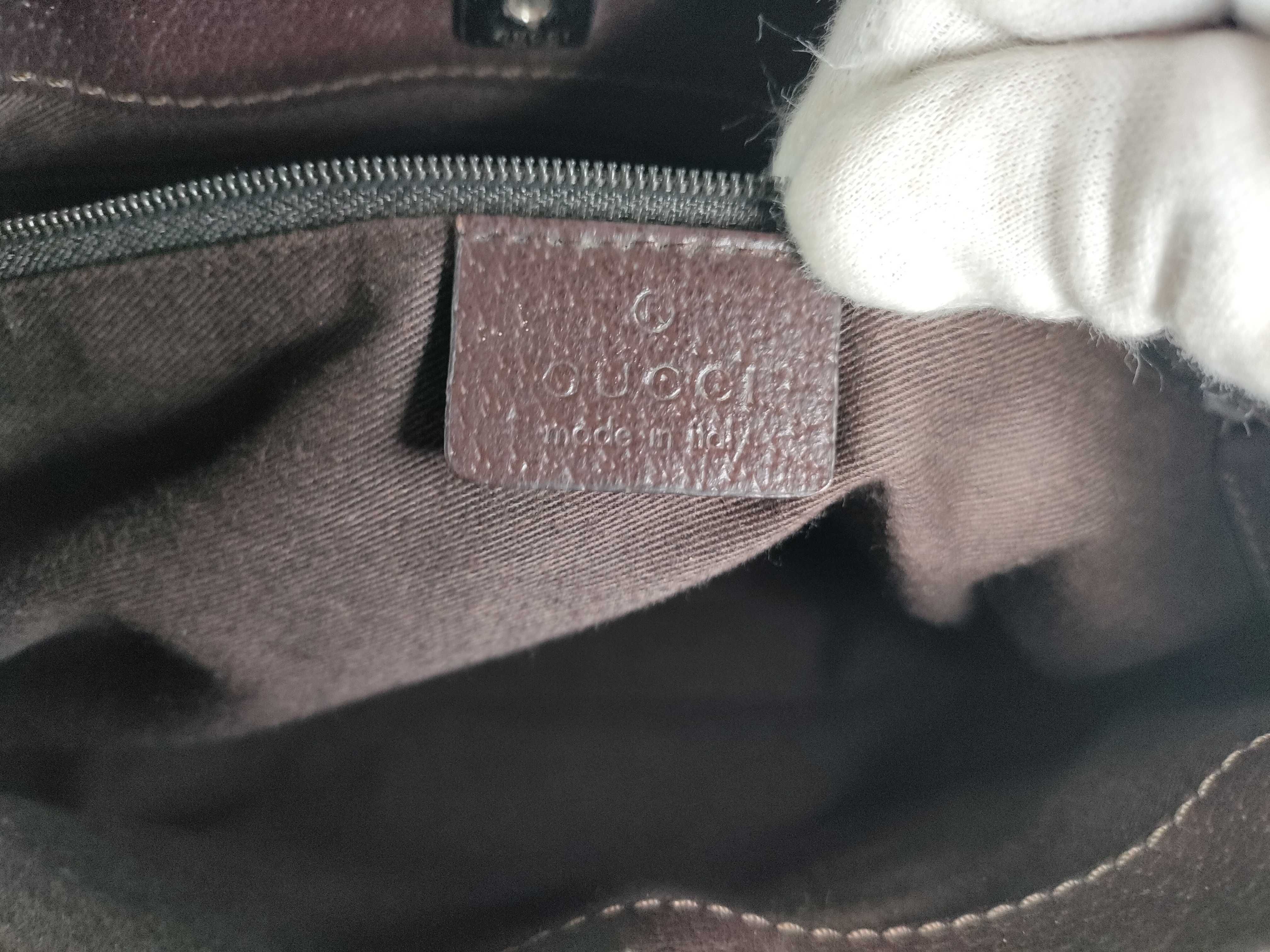 GG Canvas Tote Bag, Gucci Handbag, Tote Bag, GG Canvas Leather, Beige Tote Bag — view 12