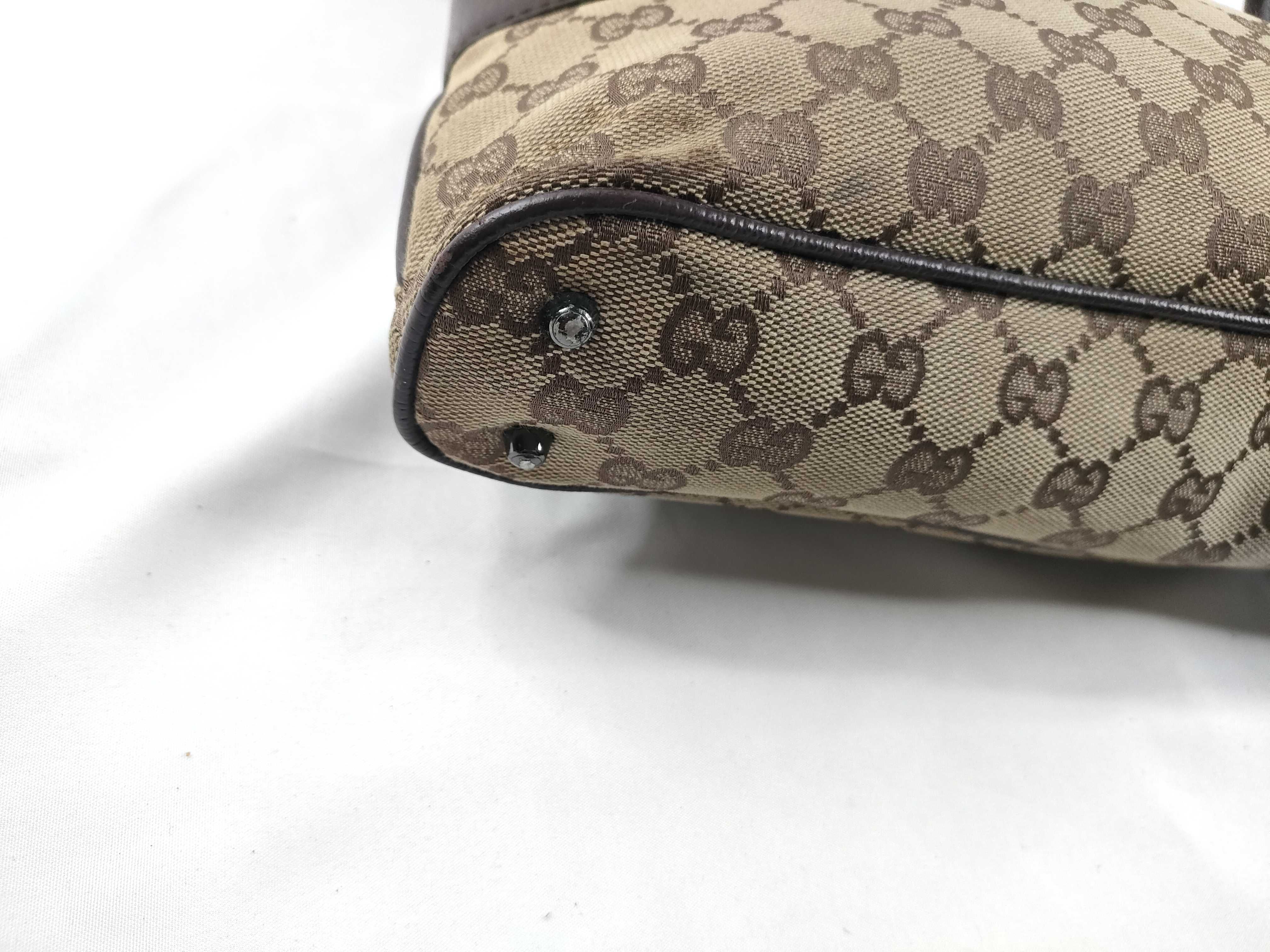 GG Canvas Tote Bag, Gucci Handbag, Tote Bag, GG Canvas Leather, Beige Tote Bag — view 3