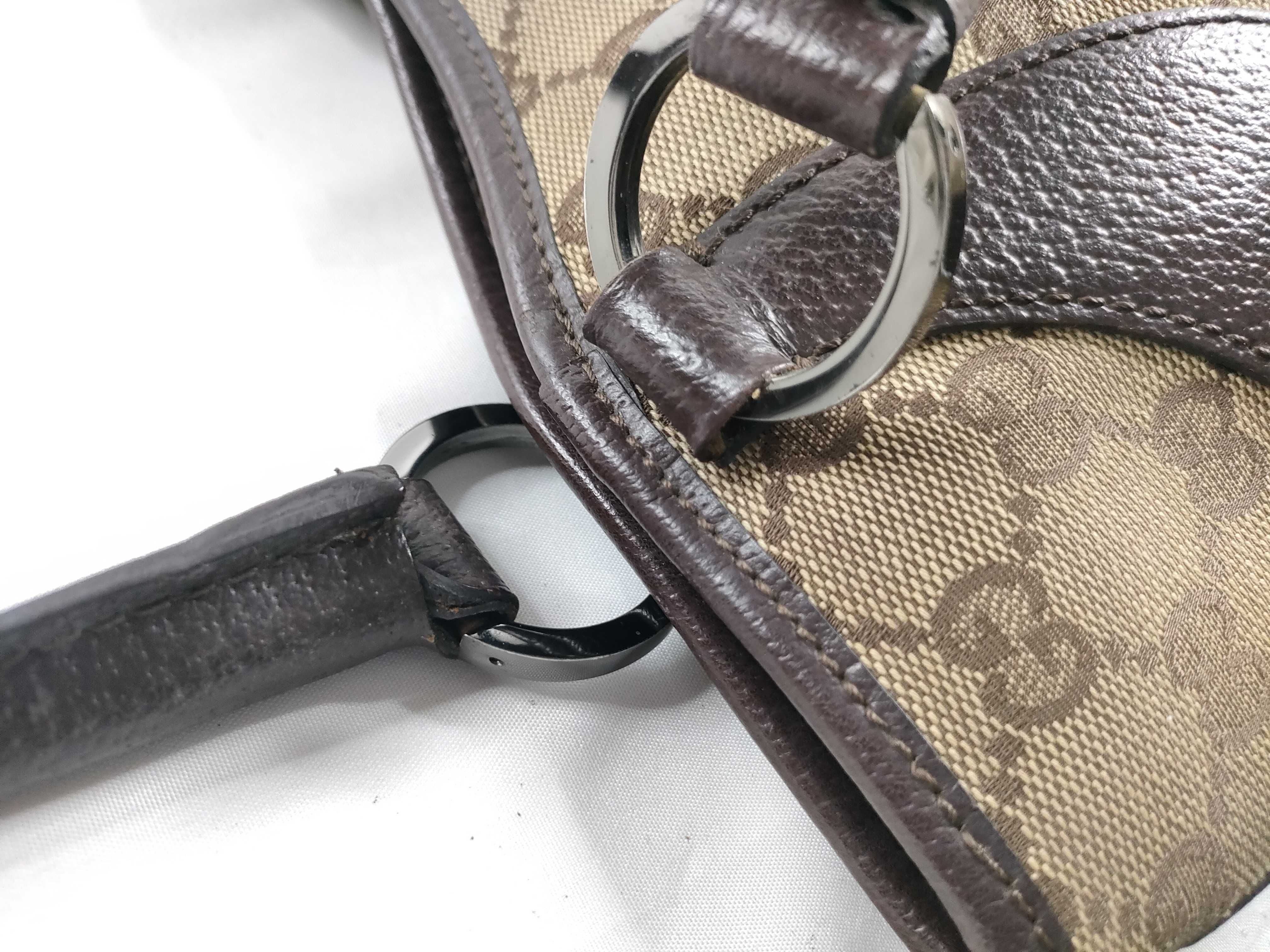 GG Canvas Tote Bag, Gucci Handbag, Tote Bag, GG Canvas Leather, Beige Tote Bag — view 8