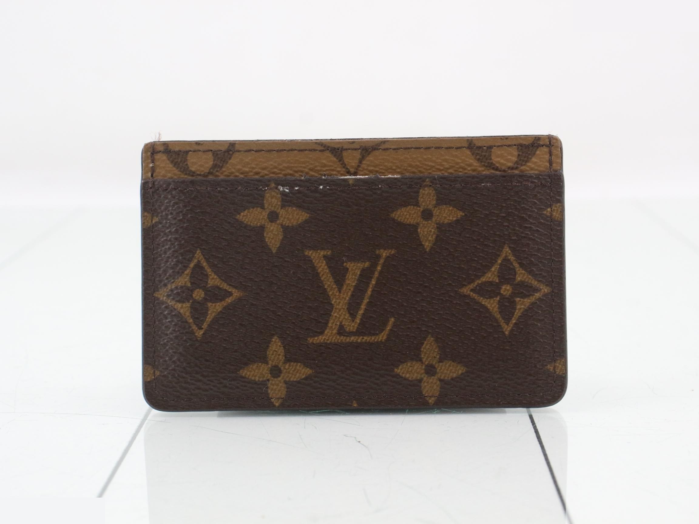 Porte Cartes Simple Monogram Reverse — view 2